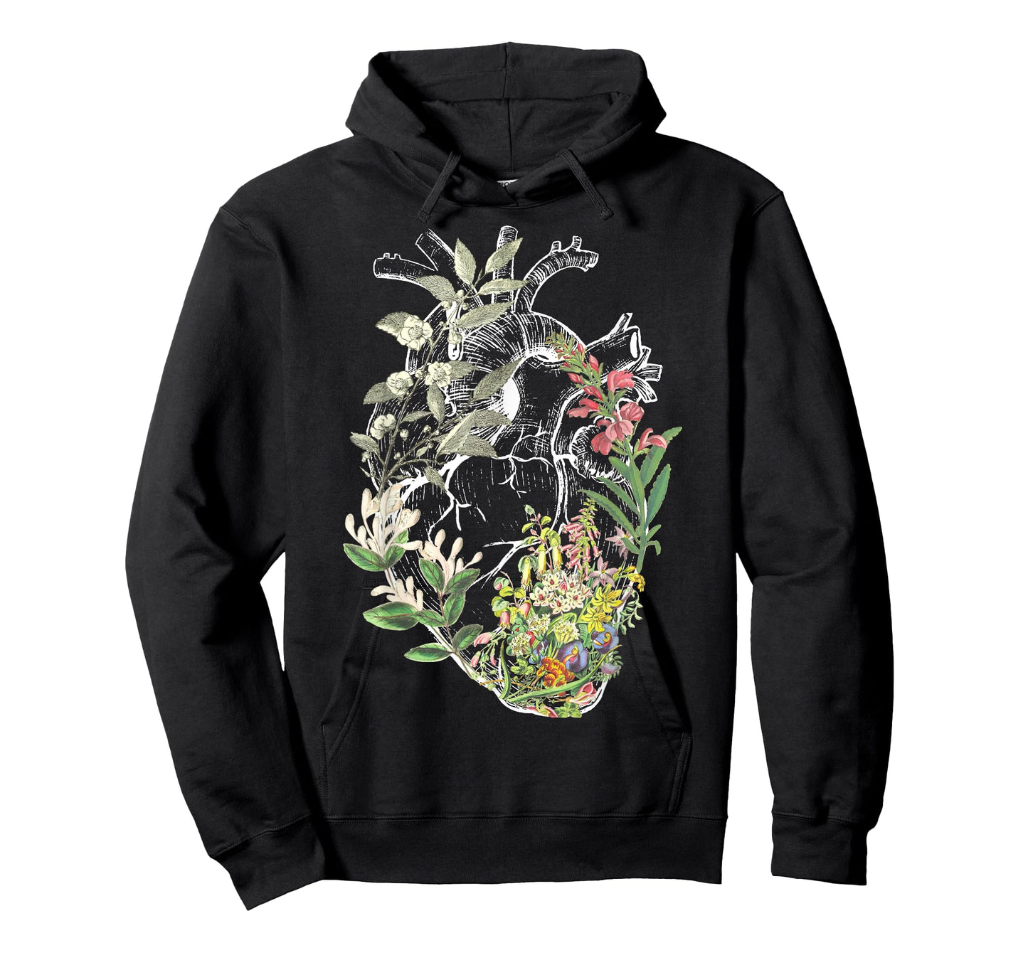 Anatomical Heart And Flowers Show Your Love T-Shirt