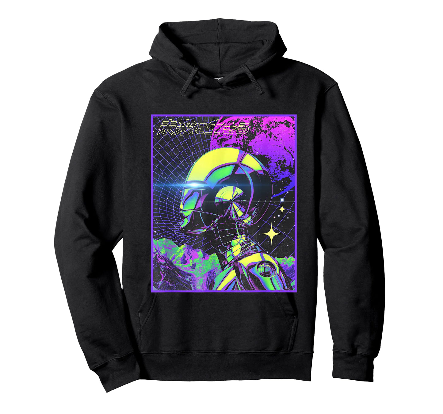 Cyberpunk Tshirt Japanese Futuristic Robot Sci-Fi Vaporwave T-Shirt