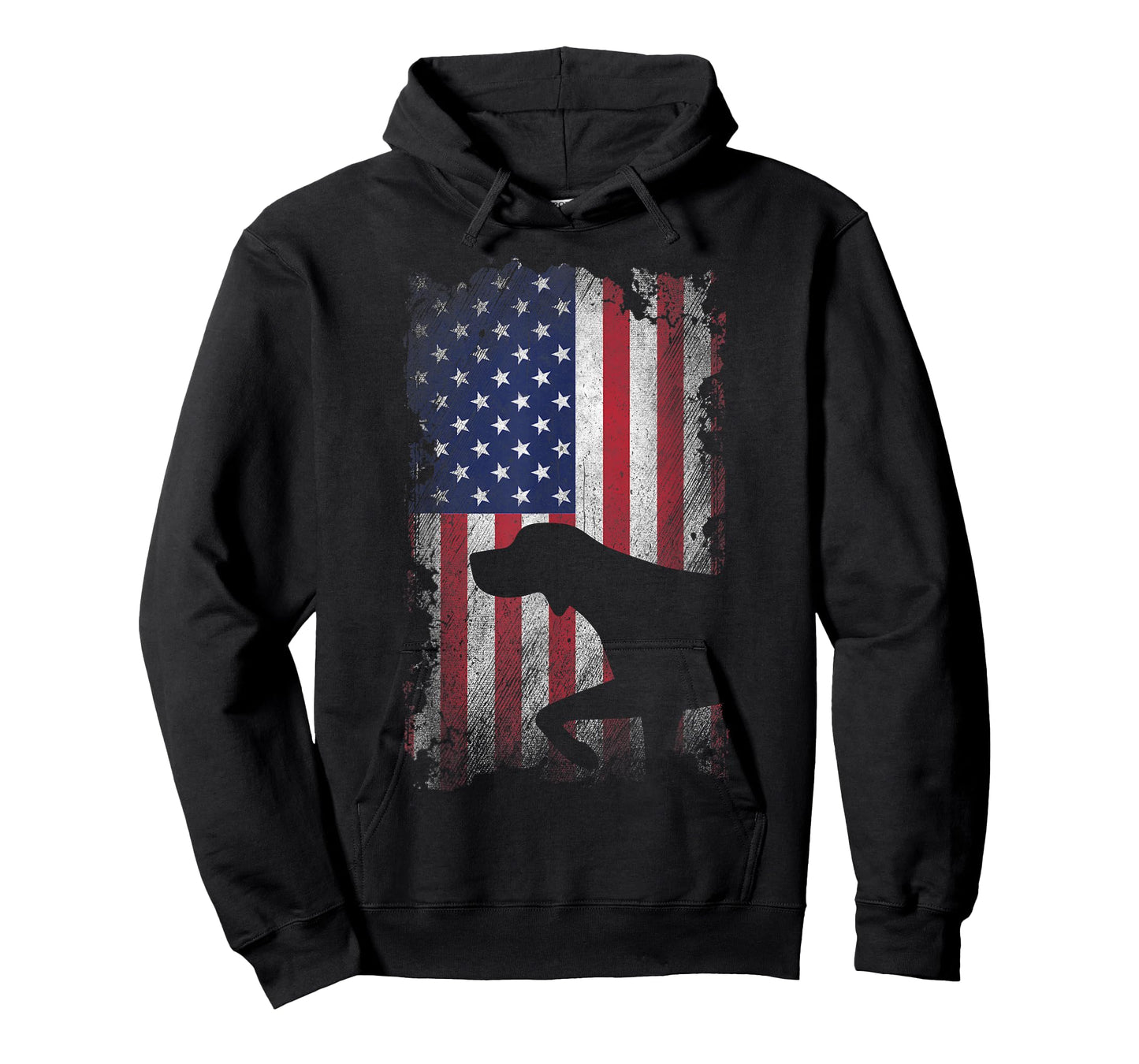 Patriotic German Shorthaired Pointer American Flag GSP Dog T-Shirt