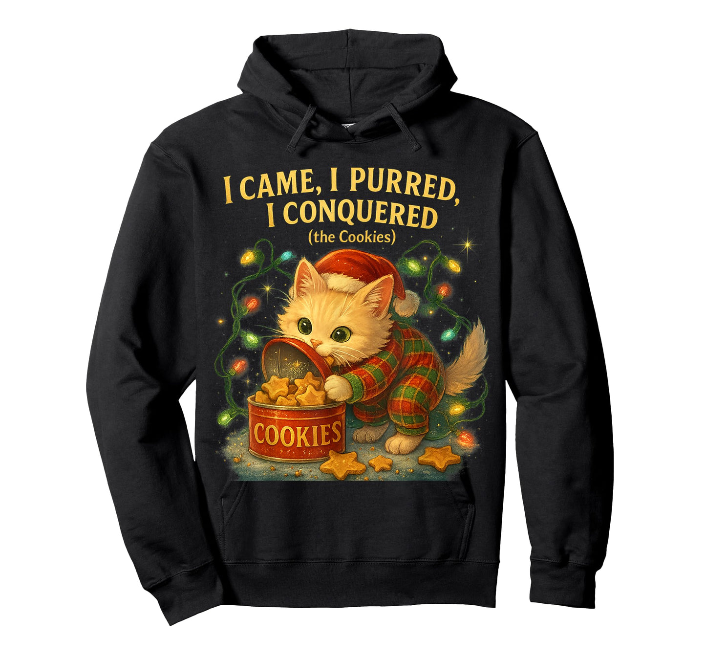 I Came I Purred I Conquered Funny Cat Design T-Shirt