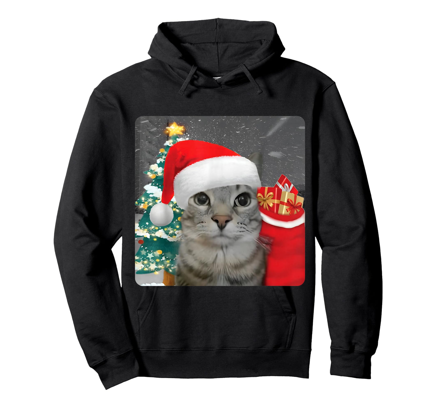 Funny Christmas Rizz Season Humor Cat Internet Meme Brainrot T-Shirt