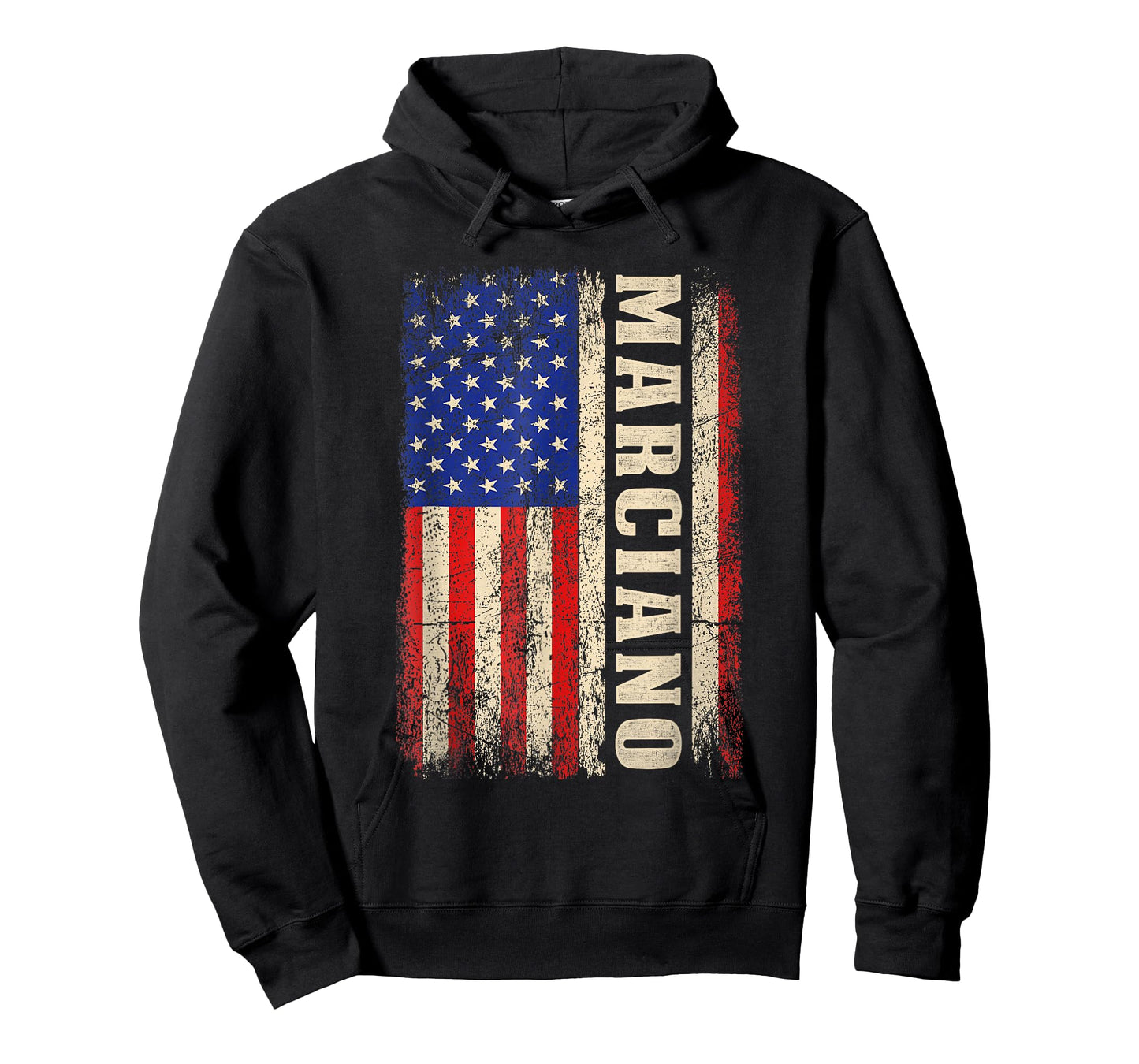 MARCIANO Last Name Shirt MARCIANO Name American Flag T-Shirt