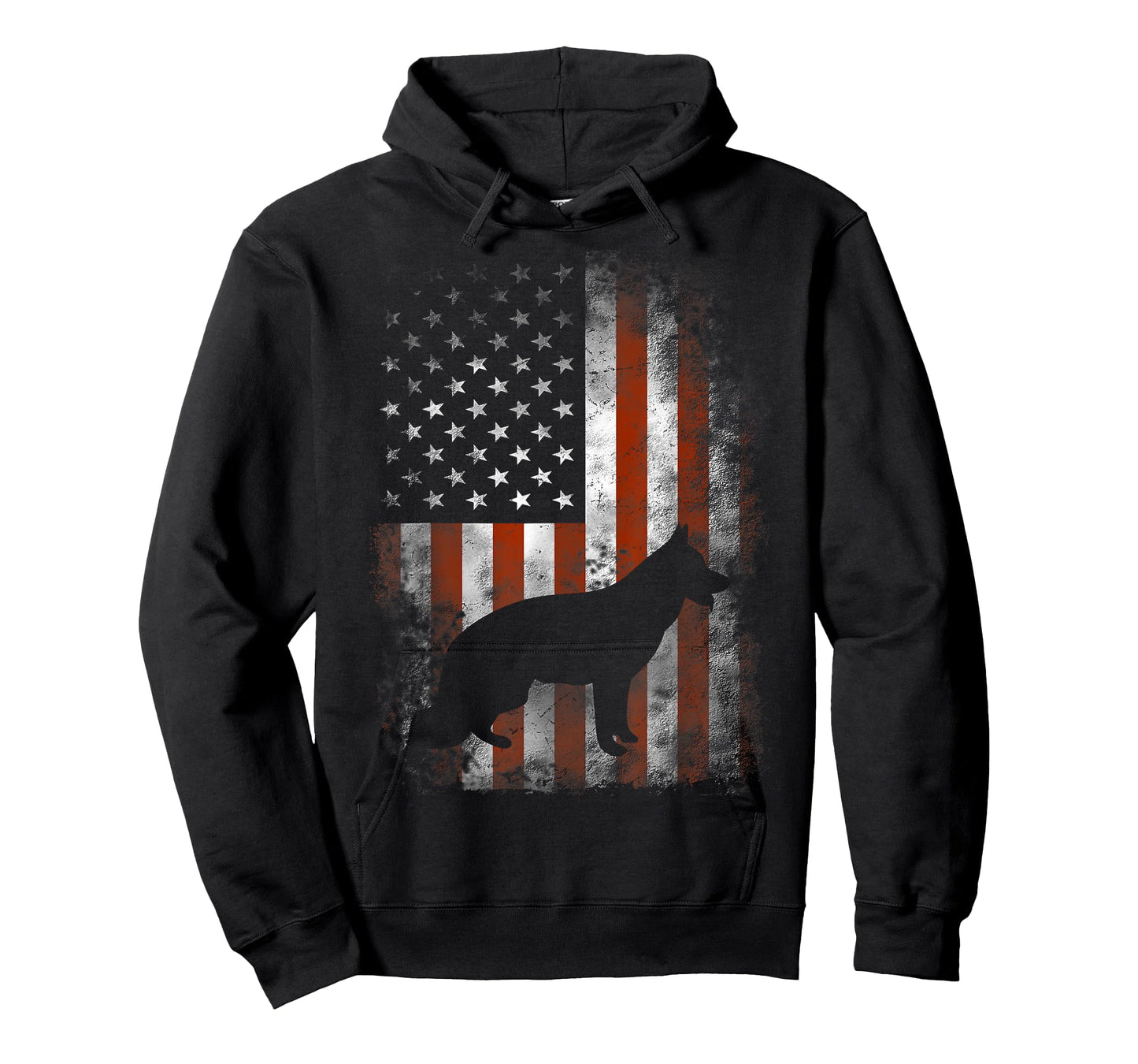 German Shepherd Shirt American Flag USA Patriotic Dog Gift T-Shirt