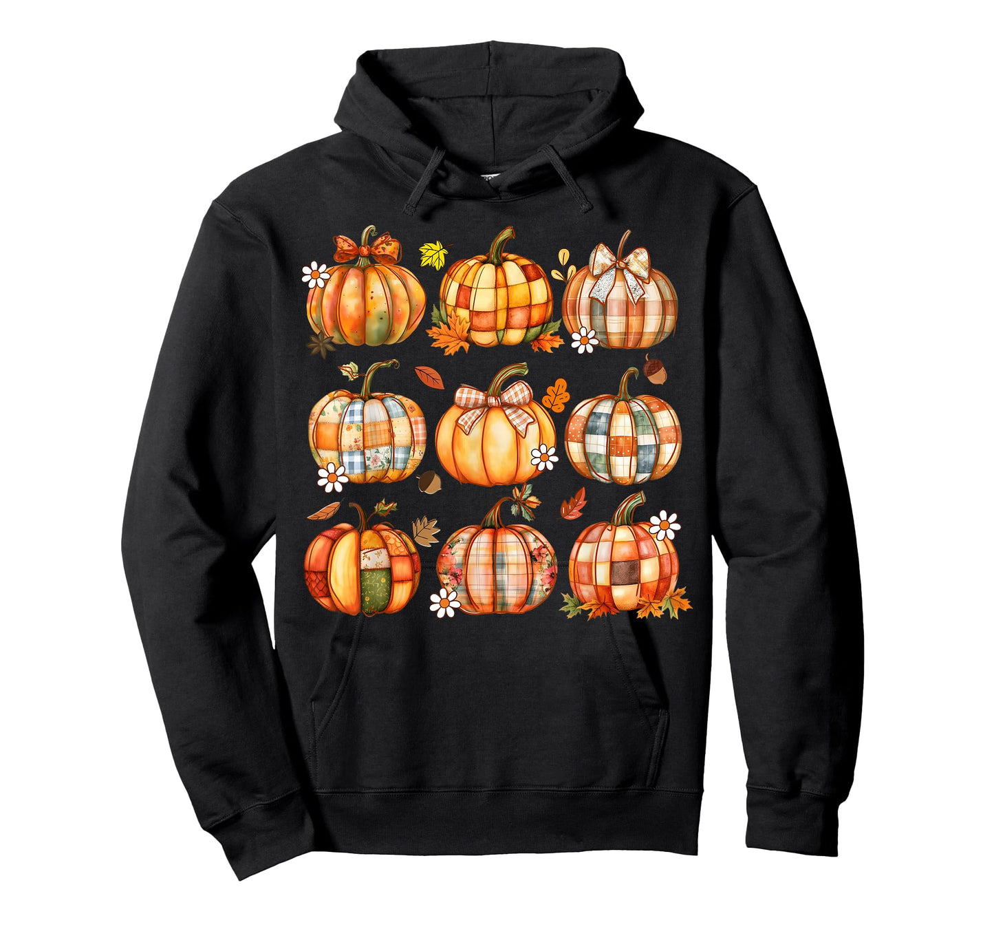 Coquette Bow Pumpkin Thanksgiving Fall Girl Women T-Shirt