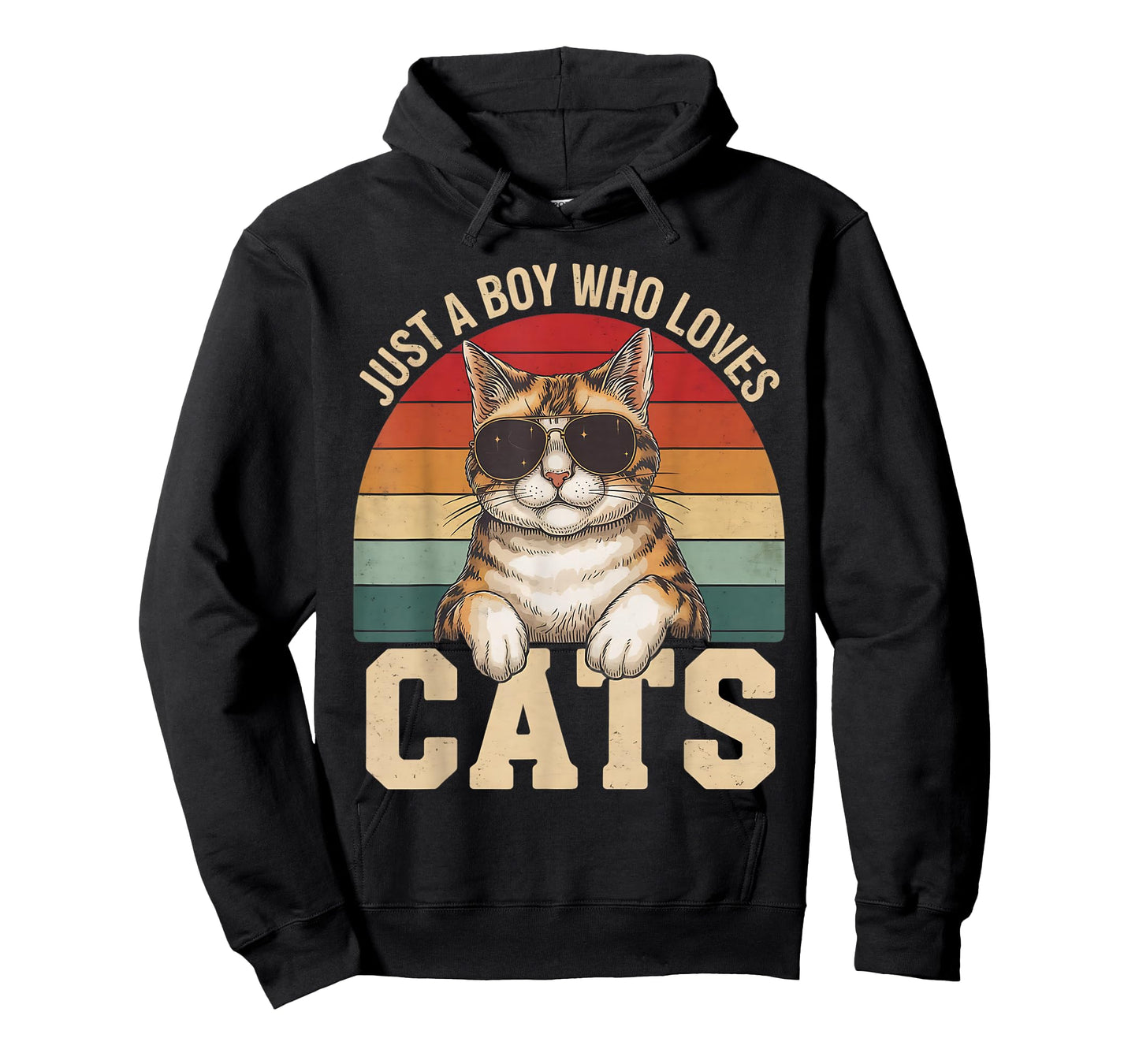 Just A Boy Who Loves Cats Cat Lover T-Shirt