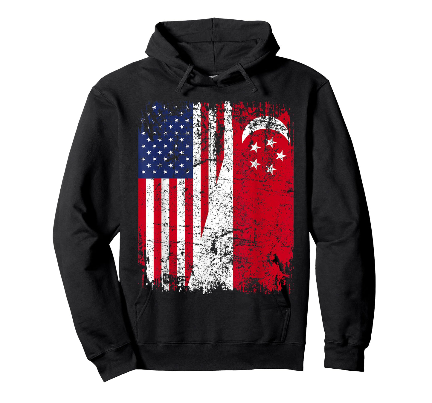 SINGAPOREAN American Flag | Men Women Kids | SINGAPORE T-Shirt