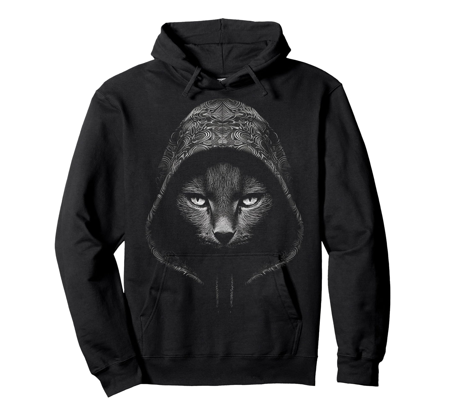 Cat Drawing Illustration Face Animal Art Graphic Cat T-Shirt