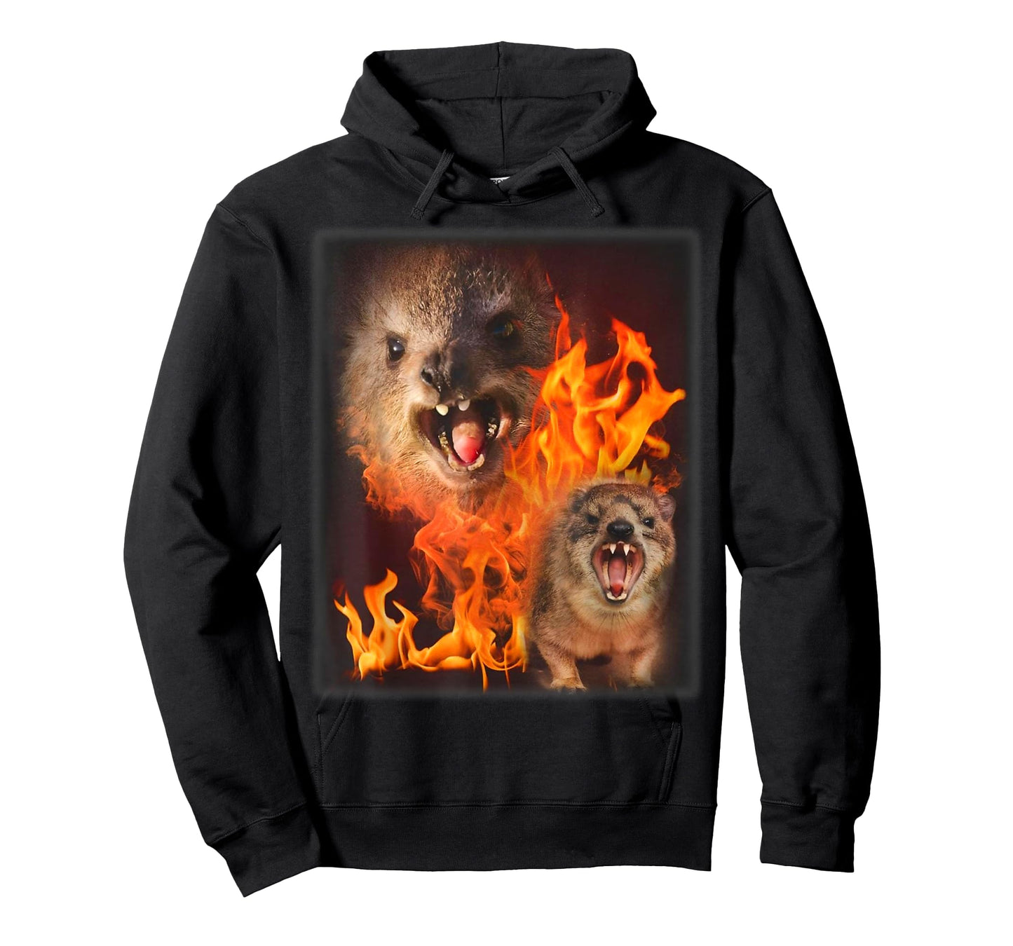 Funny Rock Hyrax Fire Meme T-Shirt