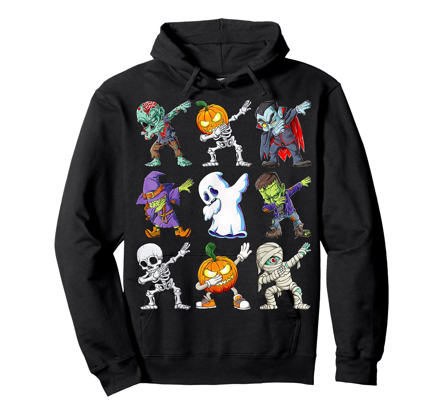 Dabbing Halloween Boys Skeleton Zombie Scary Pumpkin Mummy T-Shirt