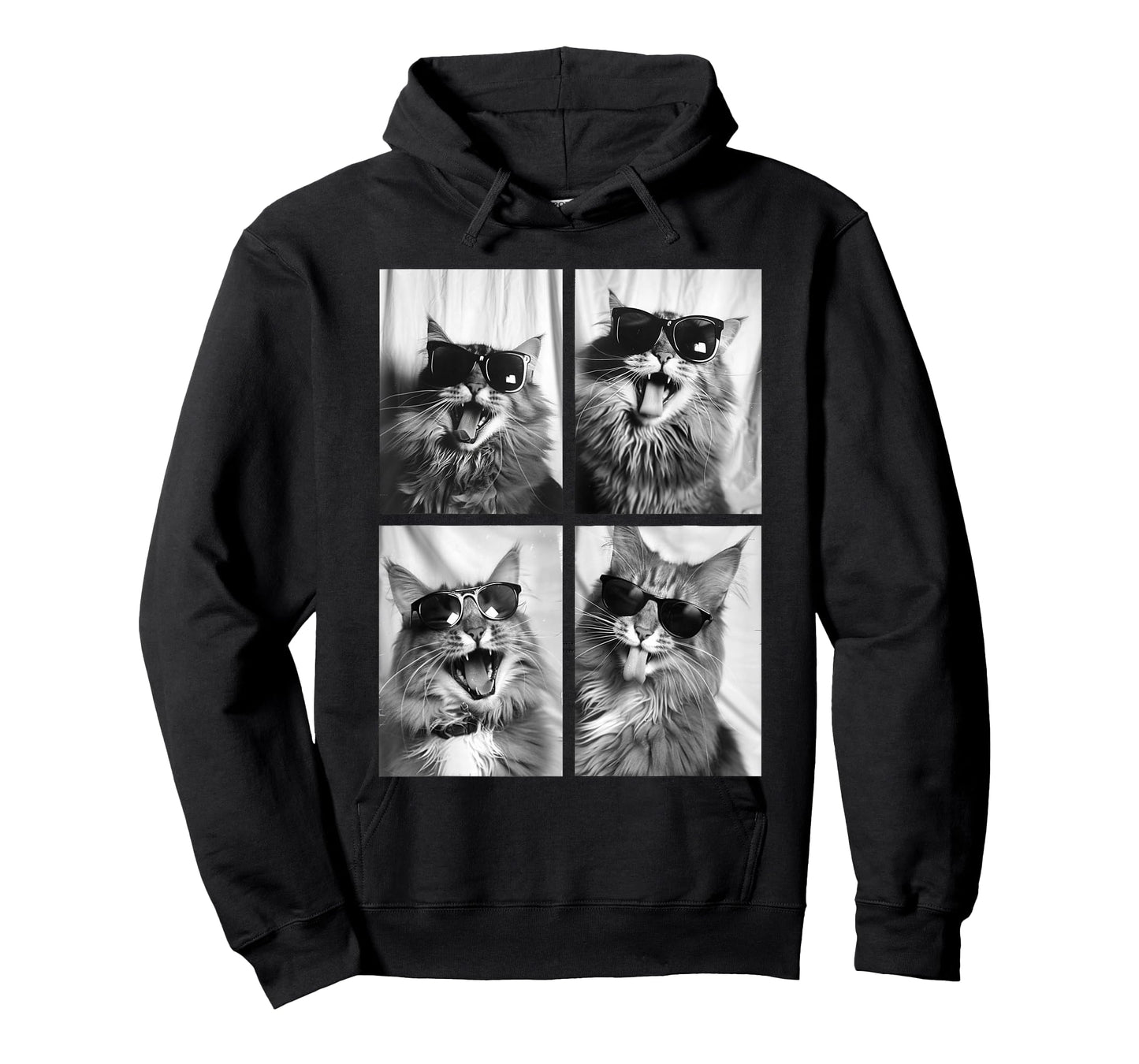 Funny Maine Coon Cat Lover Cute Kitten Sunglasses Pet Feline T-Shirt