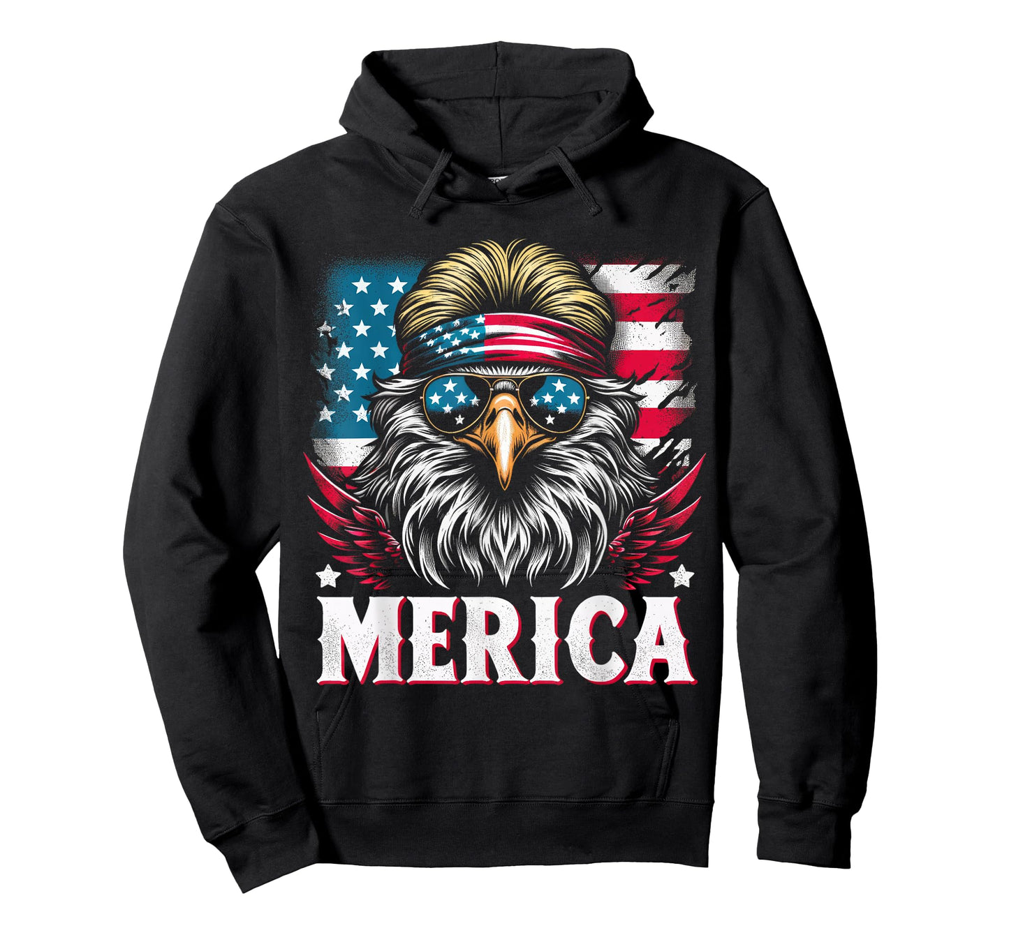 4th of July Patriotic Funny Eagle July 4th USA Merica T-Shirt