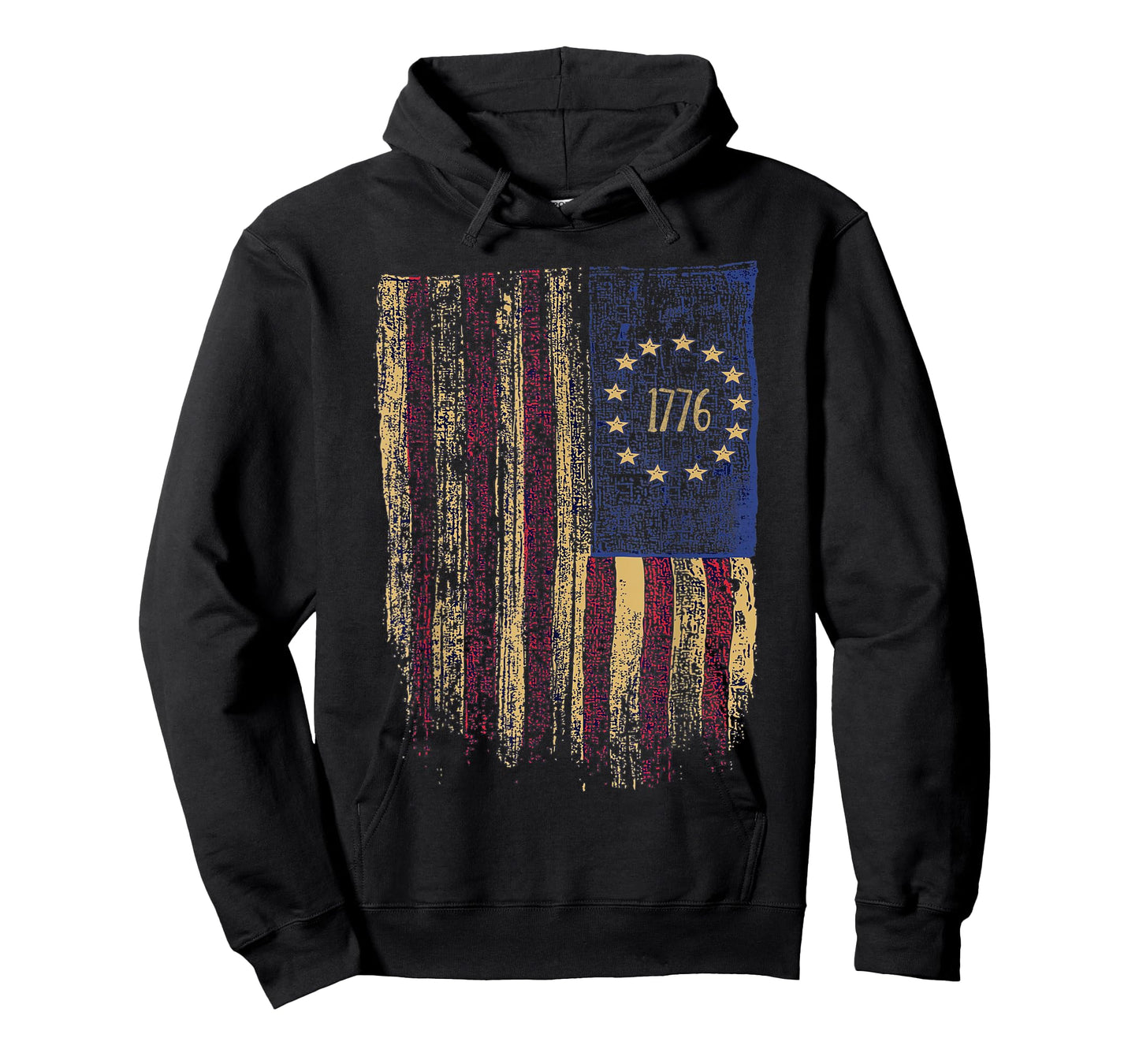 Vintage Old American Flag 1776 Betsy Ross Flag 13 Star Flag T-Shirt
