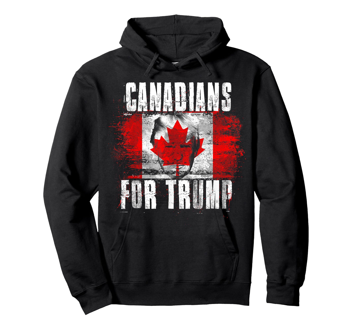 Canadians For Trump - American and Canada Patriotic T-Shirt for Women Girls Kids Men