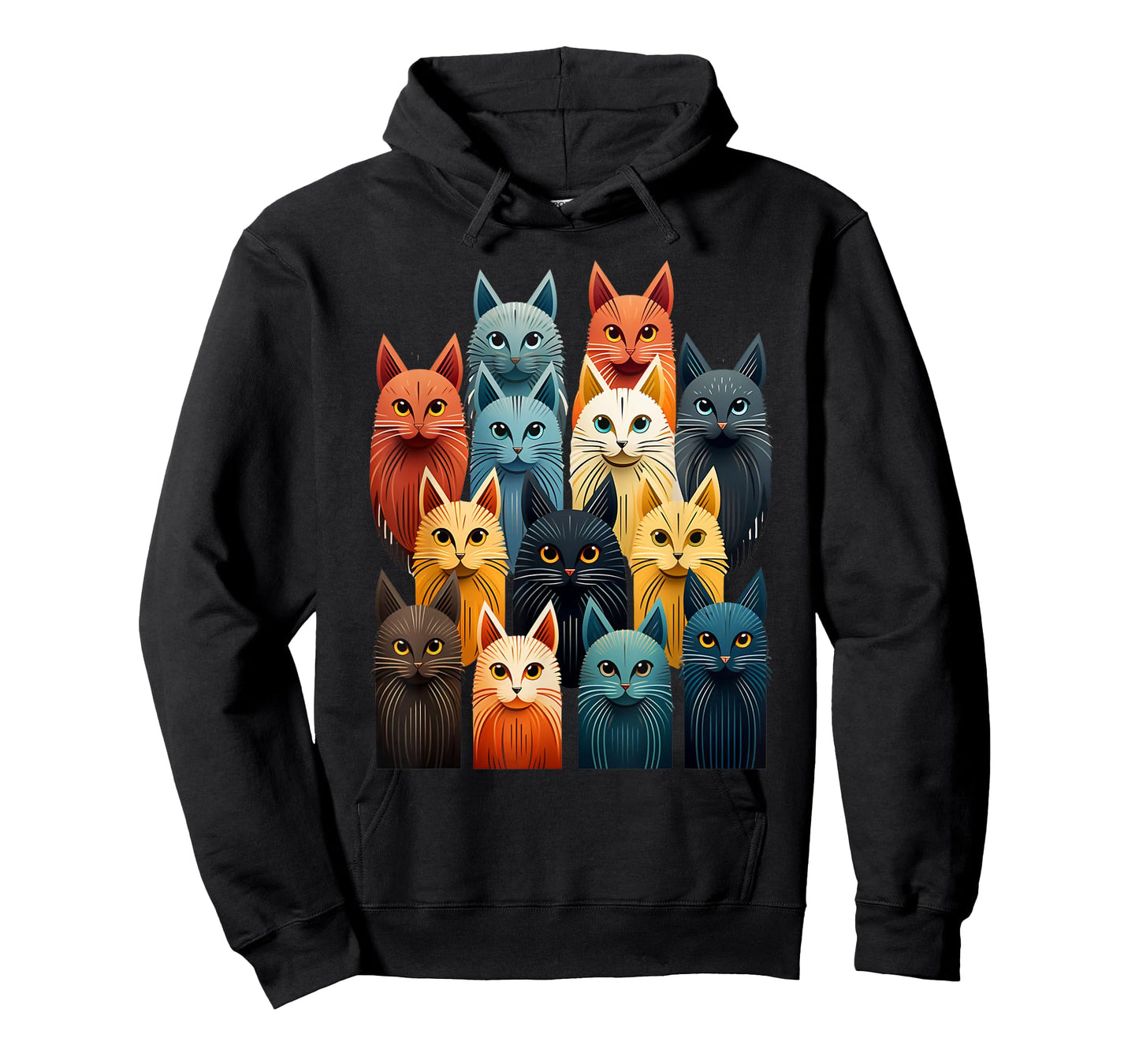 Stylized Vintage Kitten Art Lover Classic Cute Cat T-Shirt