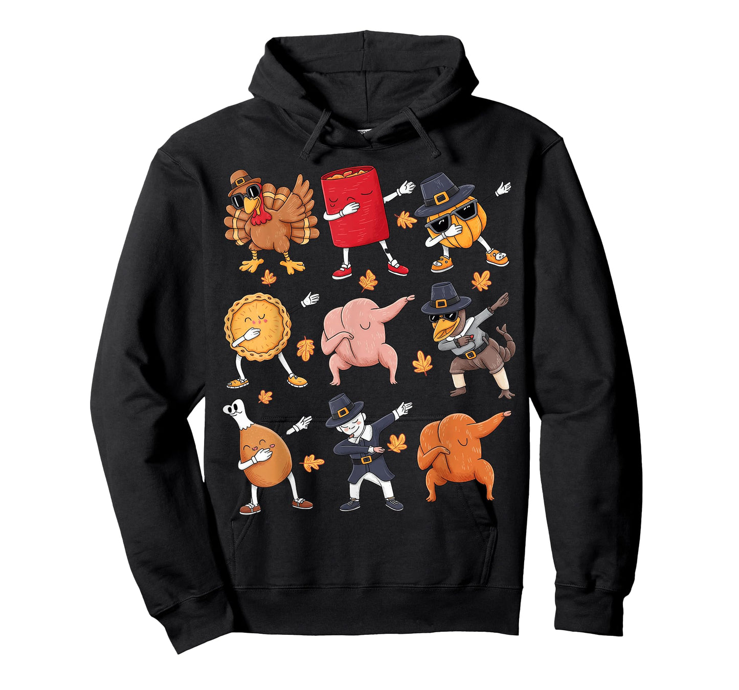 Dabbing Turkey T Rex Pilgrim Thanksgiving Boys Kid T-Shirt