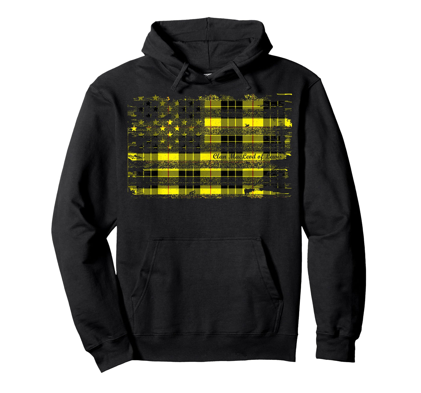 Clan MacLeod of Lewis American Flag Scottish Tartan Shirt T-Shirt