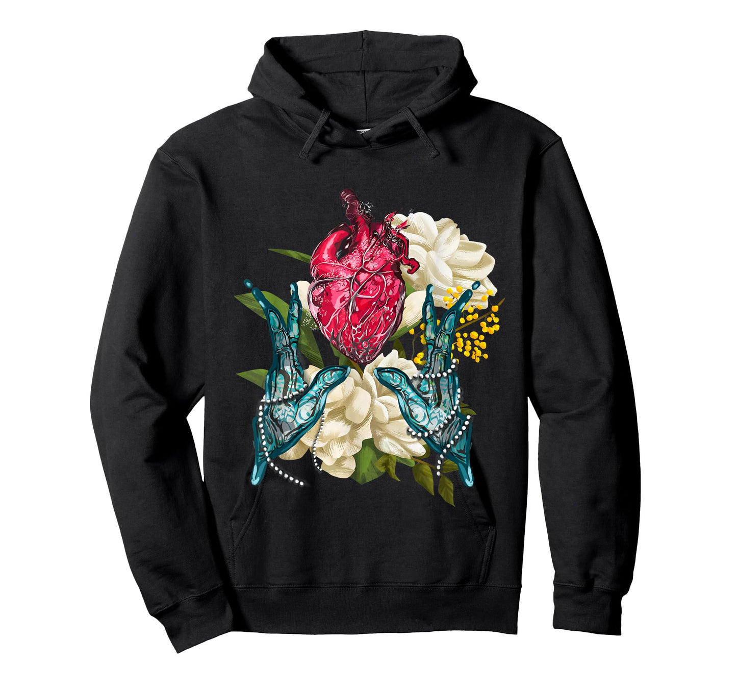 Anatomical Heart And Flowers Doctor Valentine T-Shirt