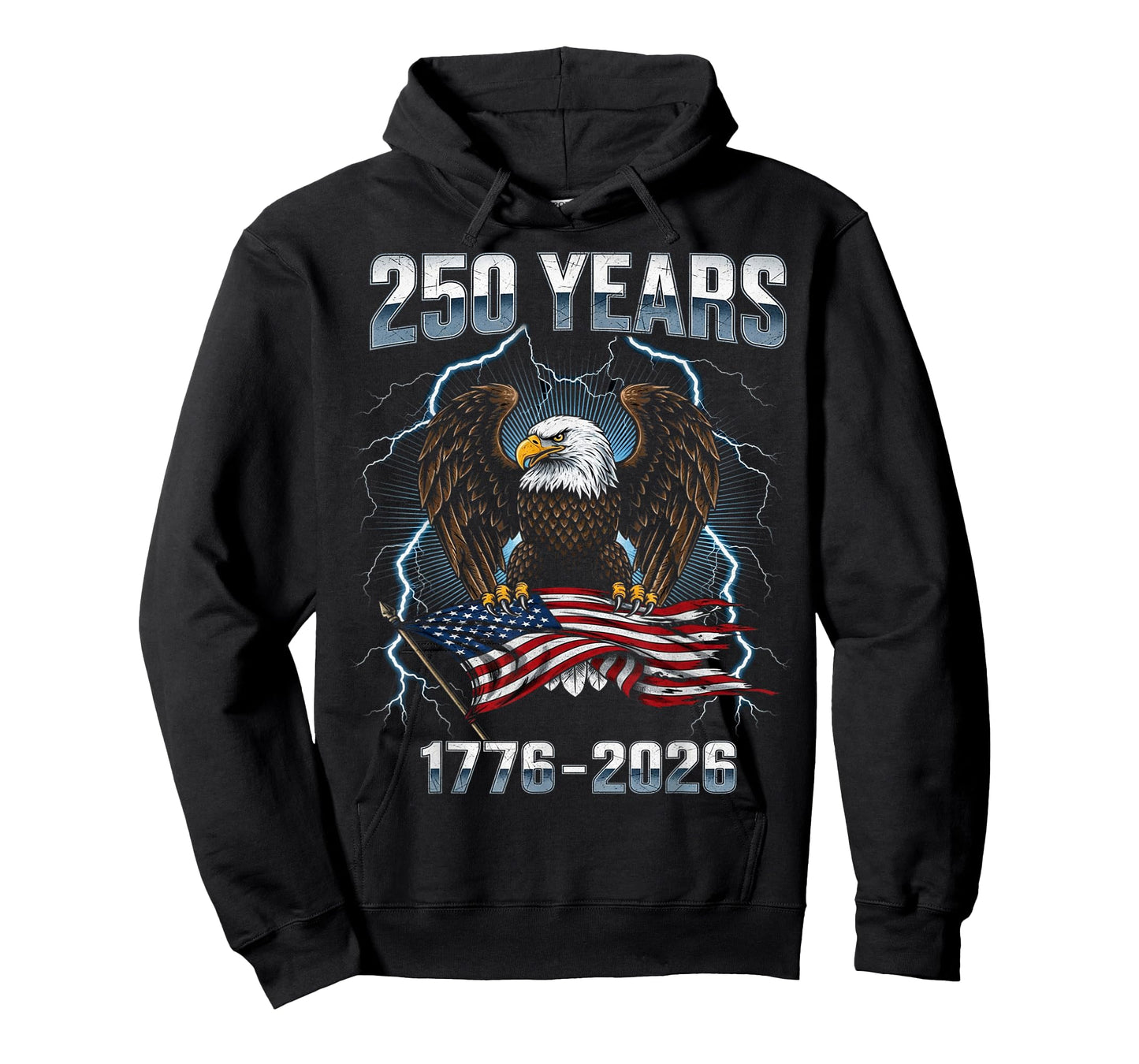 250th Birthday USA Anniversary Patriotic Eagle 1776-2026 T-Shirt