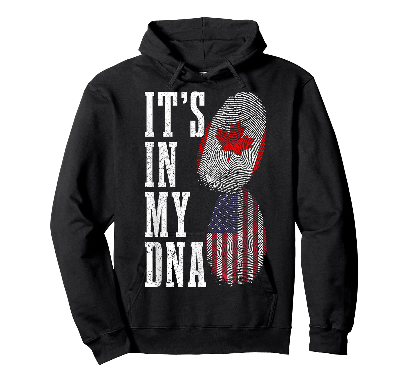 Canada USA It's In My DNA Canadian American Flag Pride T-Shirt
