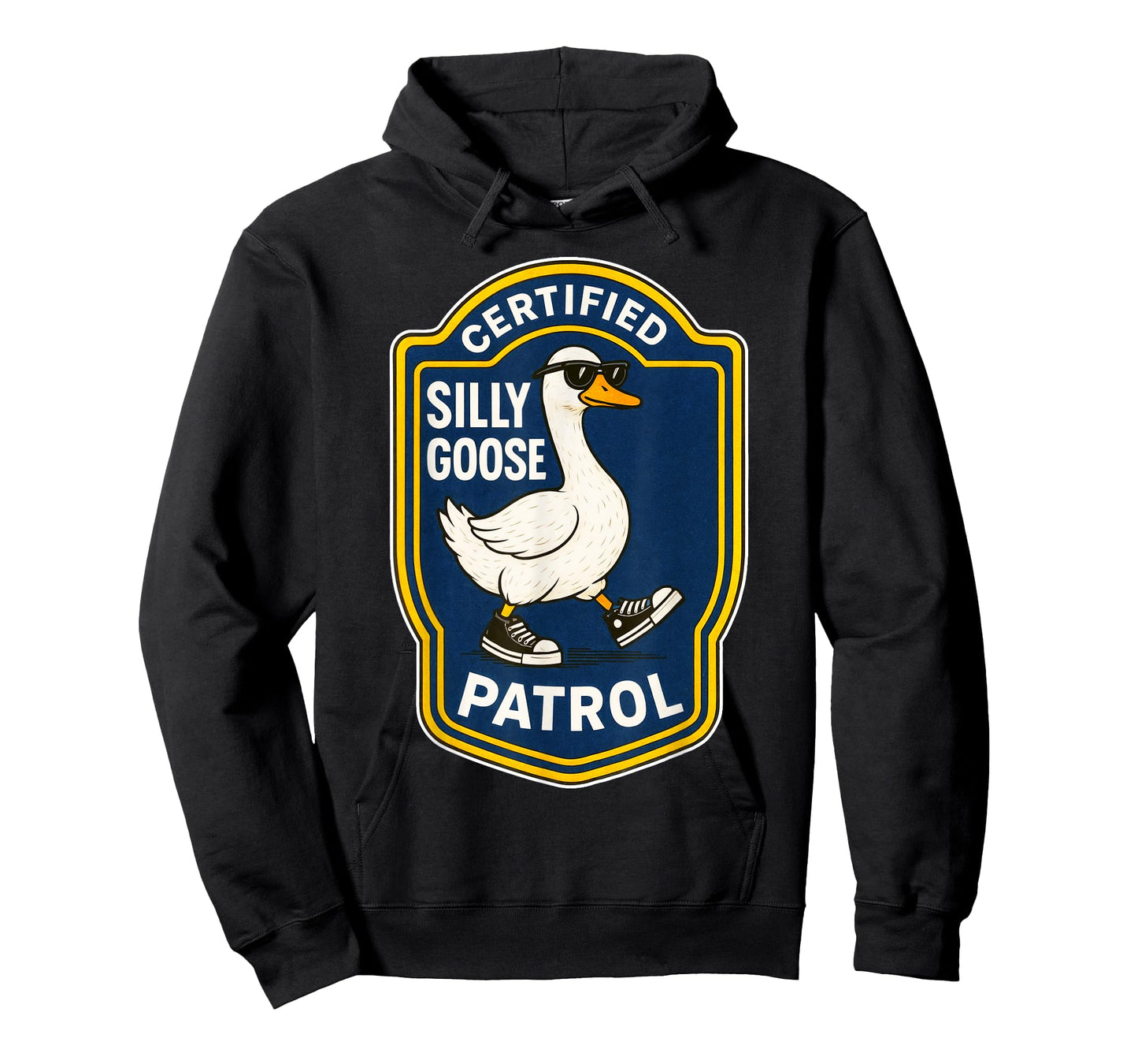 Certified Silly Goose Patrol Funny Meme Retro T-Shirt