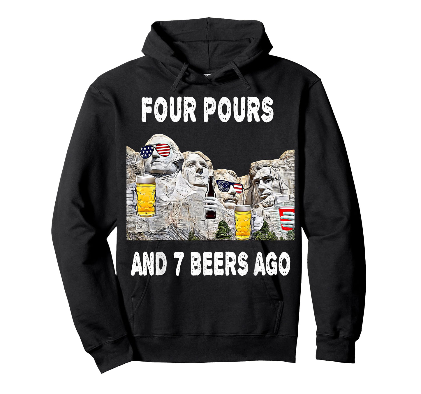 Abraham Abe Drinkin Shirt 4th of July USA Funny Ben Drankin T-Shirt