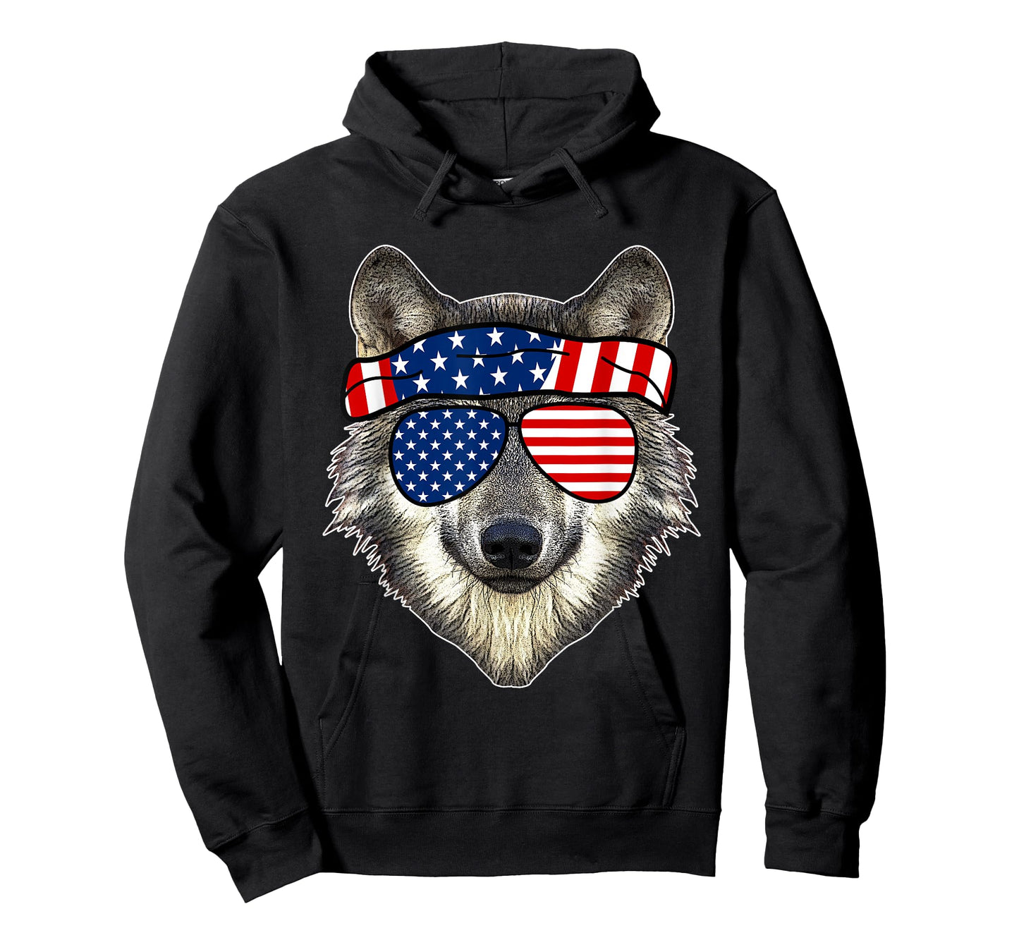 American Sunglasses Wolf 4th of July Awesome USA Gift T-Shirt