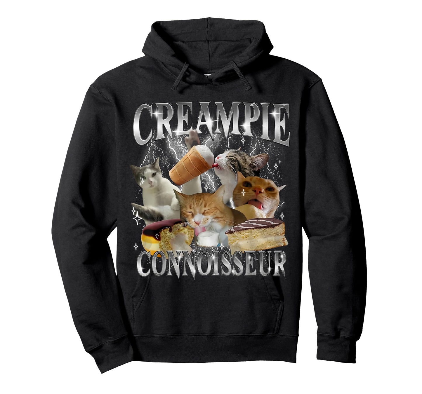Creampie Connoisseur Funny Cat Meme Inappropriate Adult T-Shirt