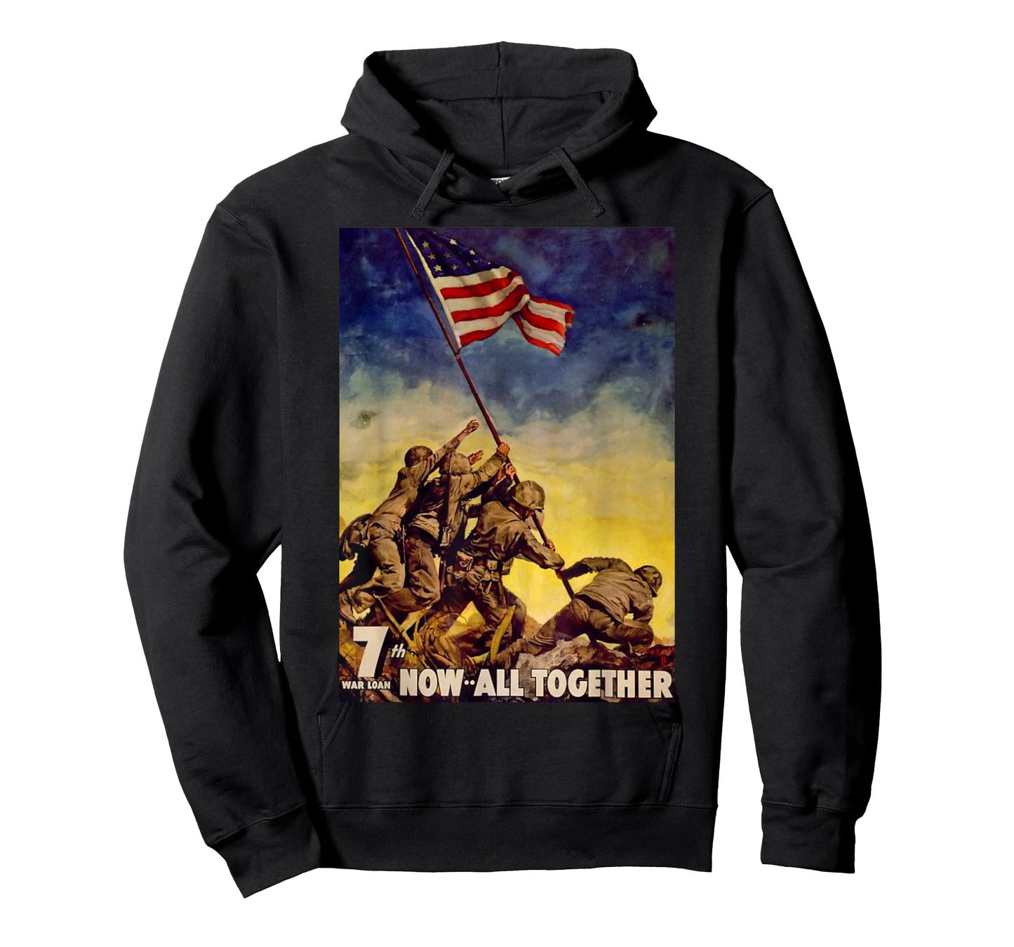 Raising the Flag on Iwo Jima WW2 T-Shirt