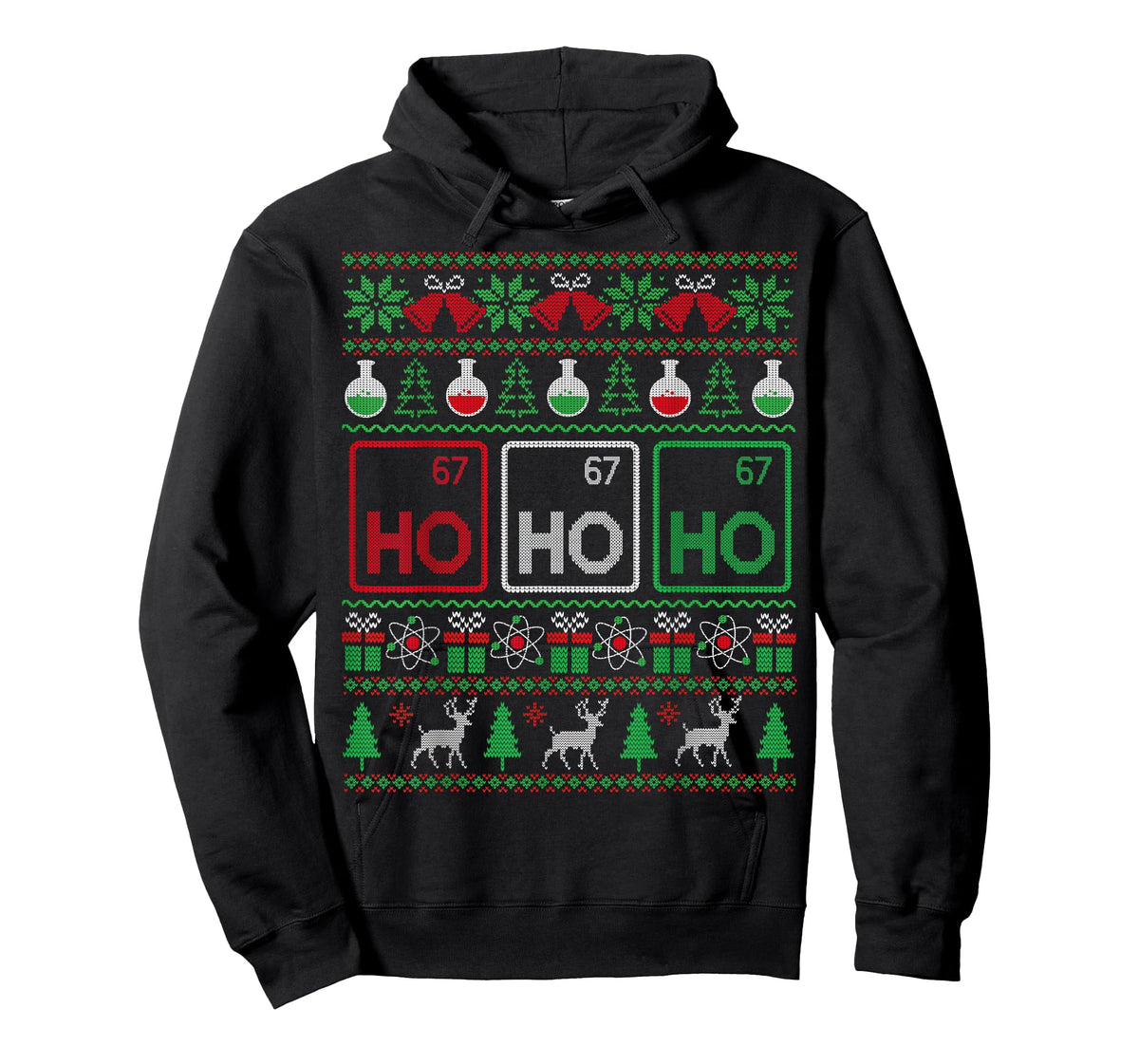 Elemental Holmium Christmas Chemistry Ho Ugly Sweater T-Shirt