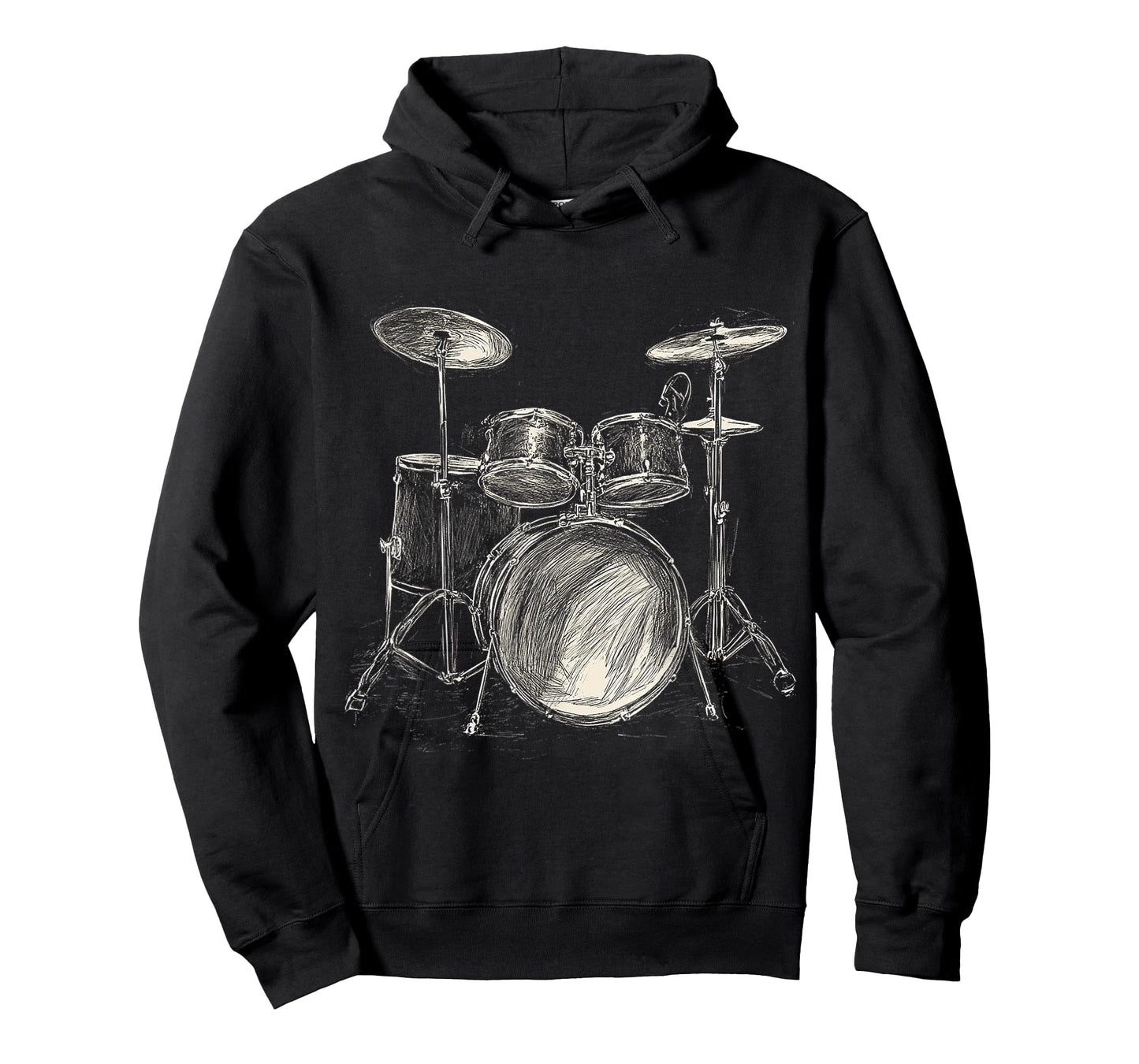 Drumset Music Instrument Motif Illustration Drumset T-Shirt