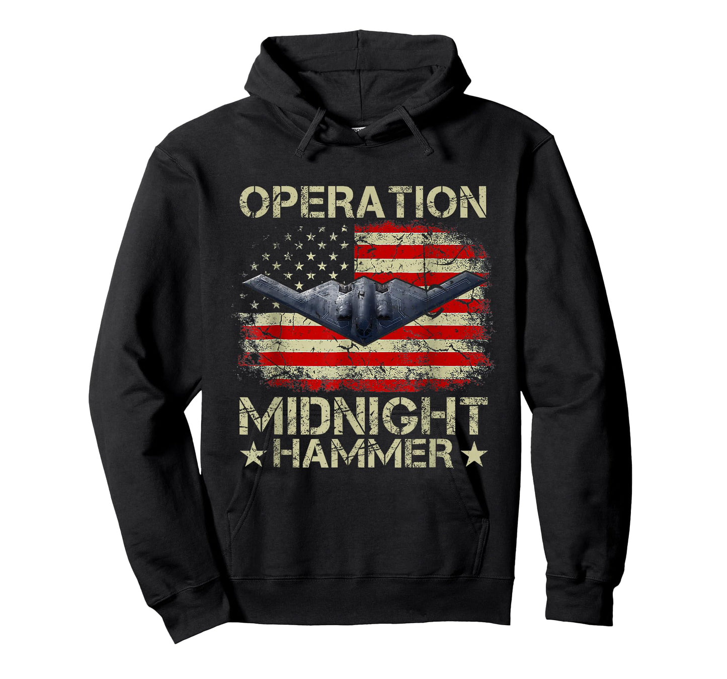 Retro Operation Midnight Hammer with American Flag T-Shirt