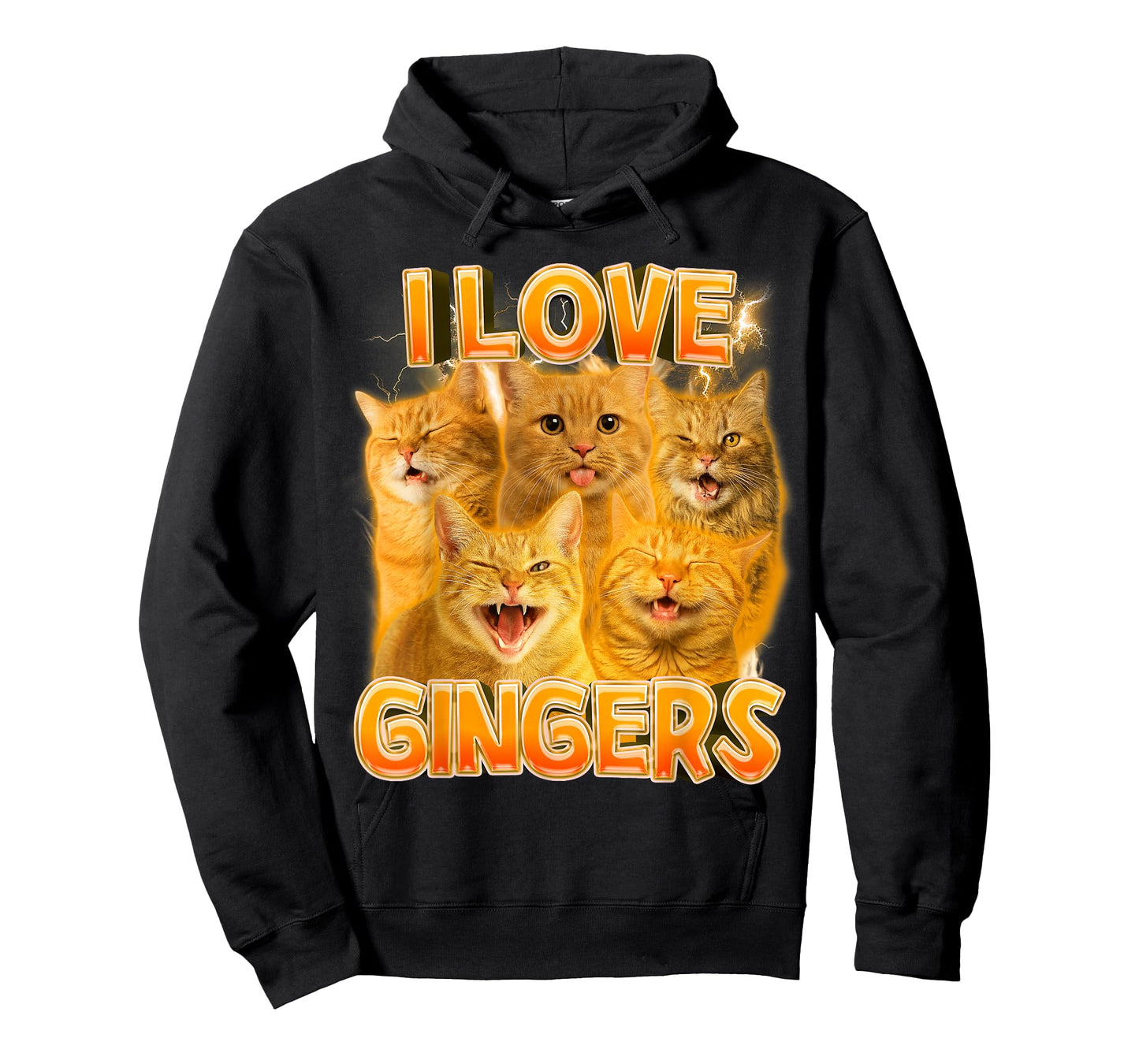 Ginger Cat Lover Cat Mom Cat Person Funny I Love Gingers T-Shirt