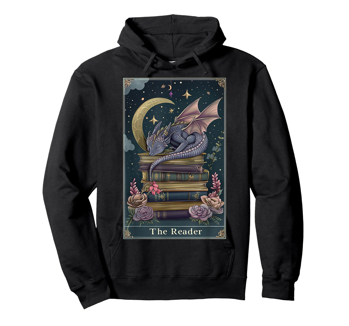 The Reader Tarot Card Book Dragon Romantasy Fantasy Bookish T-Shirt