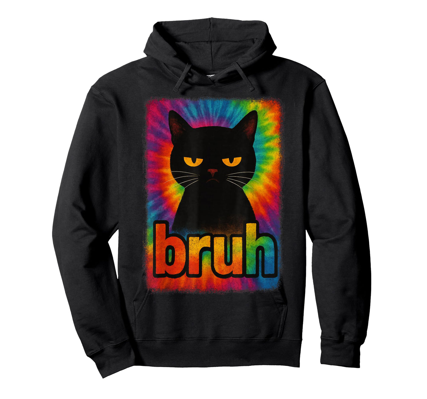 Funny Cat Bruh For Teens Boys Girls Men Women Meme Tie Dye T-Shirt