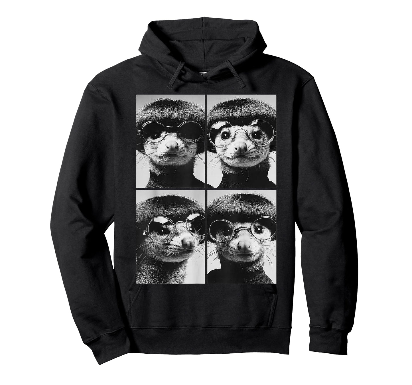 Funny Opossums with Sunglasses Forest Animals Bob Haircut T-Shirt
