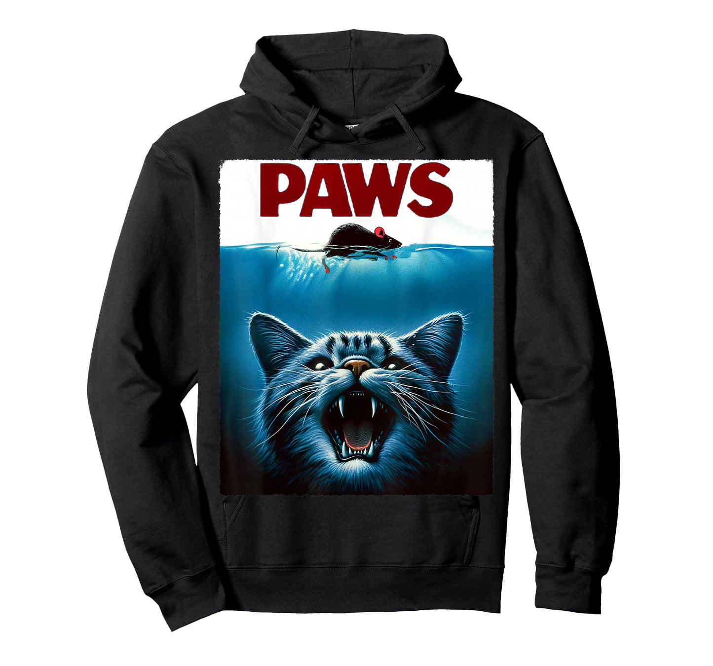 Paws Cat and Mouse Parody Funny Cat T-Shirt