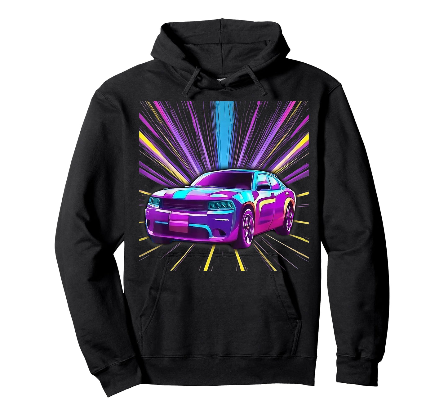 Cool Purple Muscle Car Exotic Race Sports Racing Graphic T-Shirt