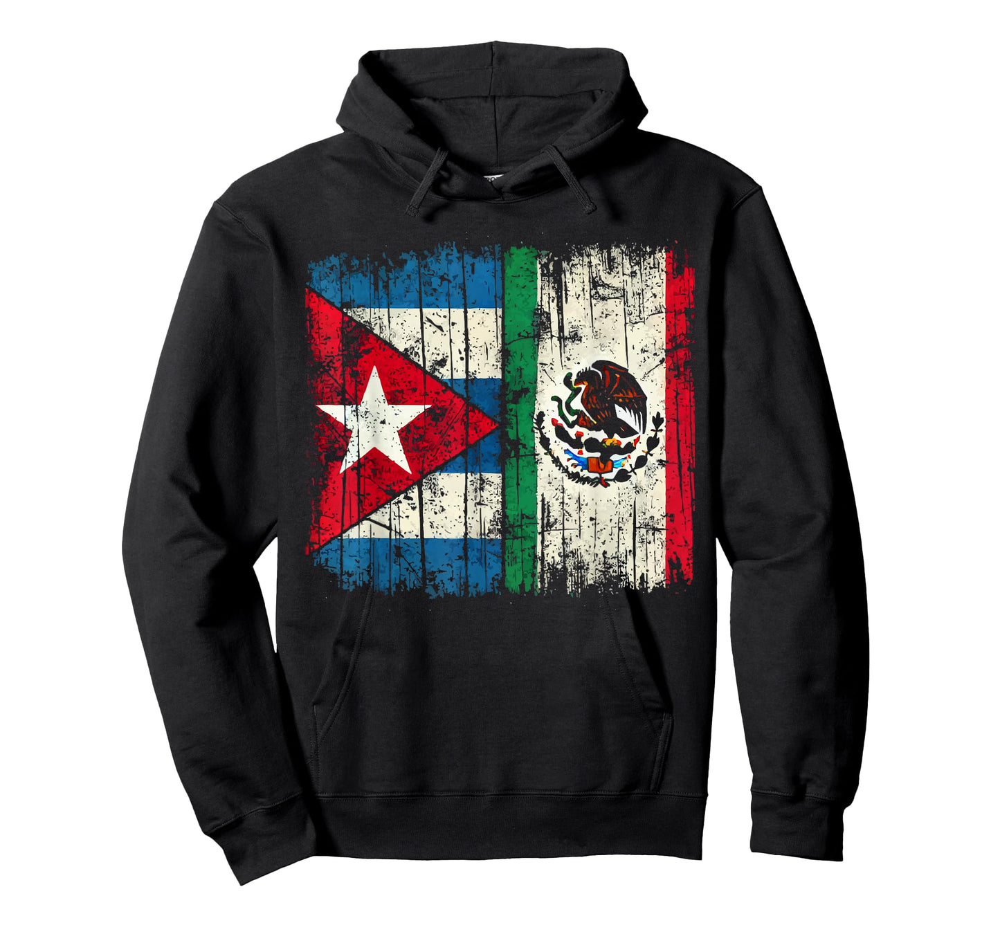 Half Cuban Half Mexican Country Mexico Flag Cuba T-Shirt