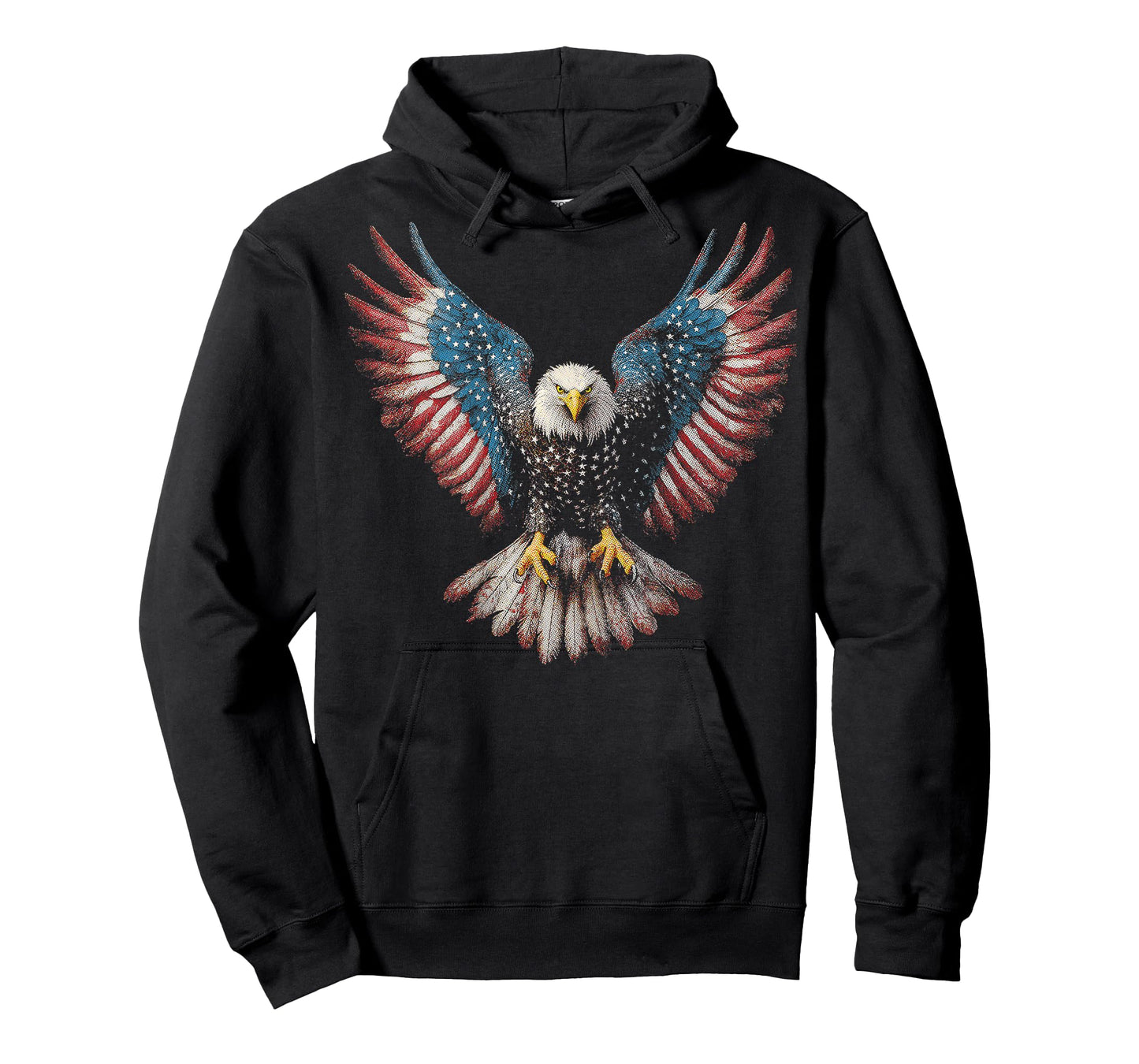 American Flag Bald Eagle 4th of July USA Patriotic (ON BACK) T-Shirt