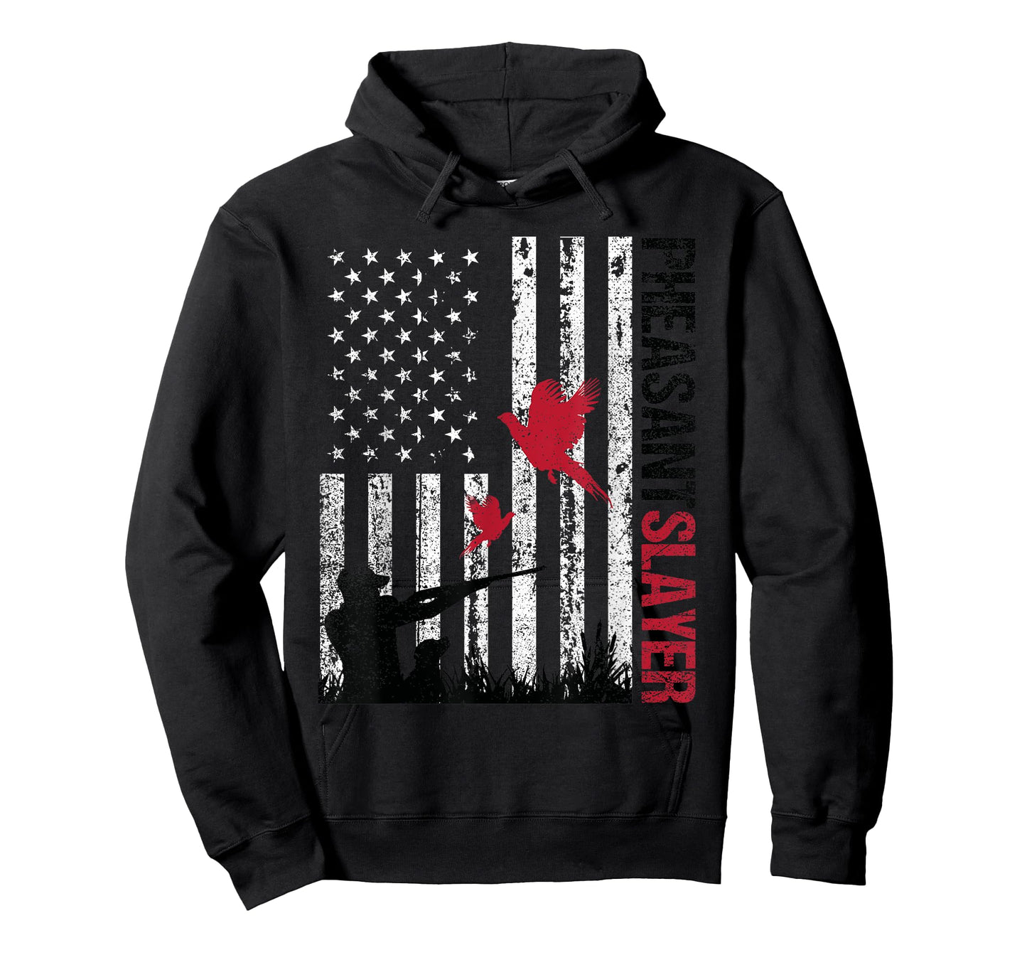 American Flag Pheasant Hunting Pheasant Slayer T-Shirt