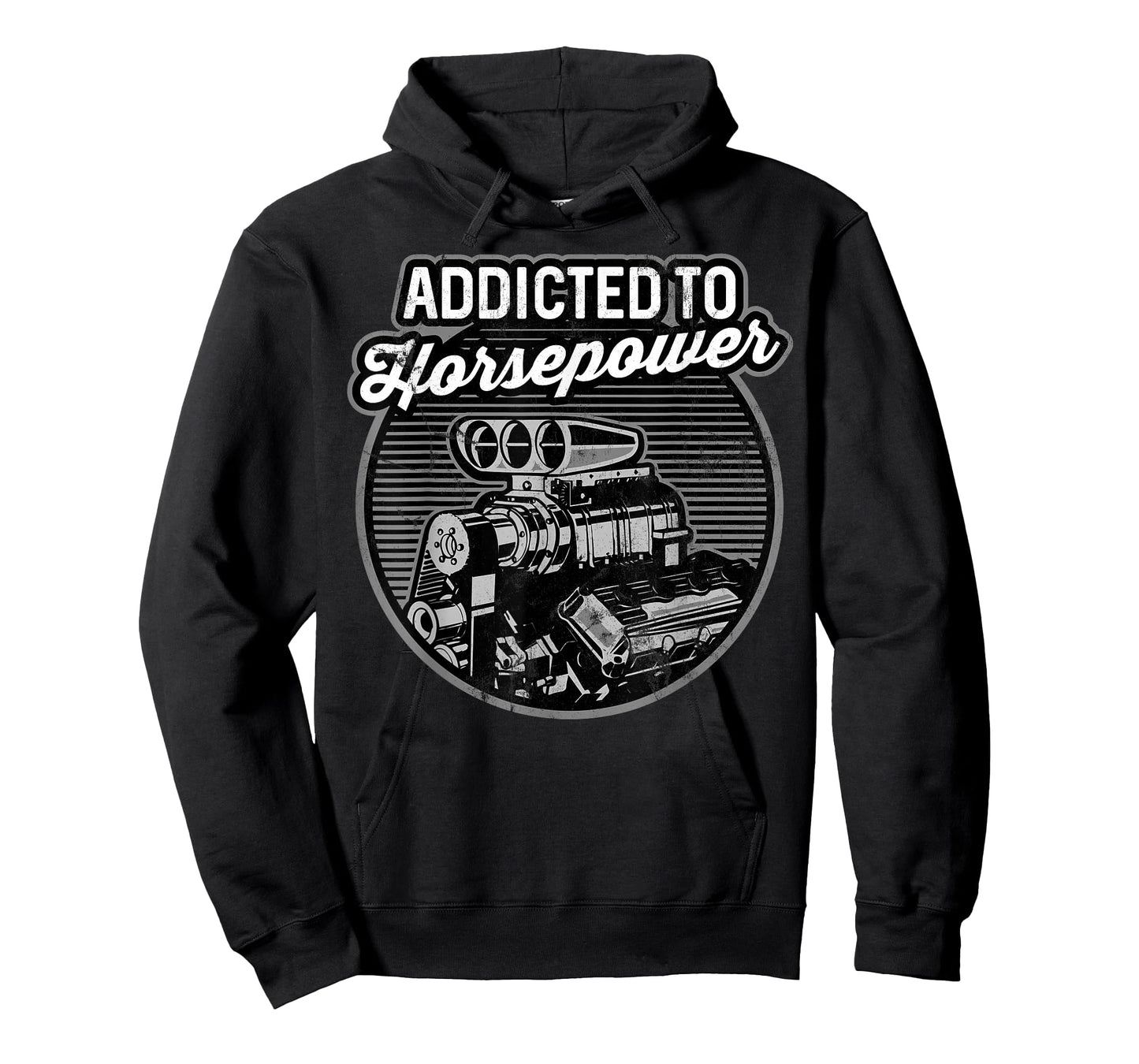 Addicted to Horsepower Supercharged Auto Motor T-Shirt
