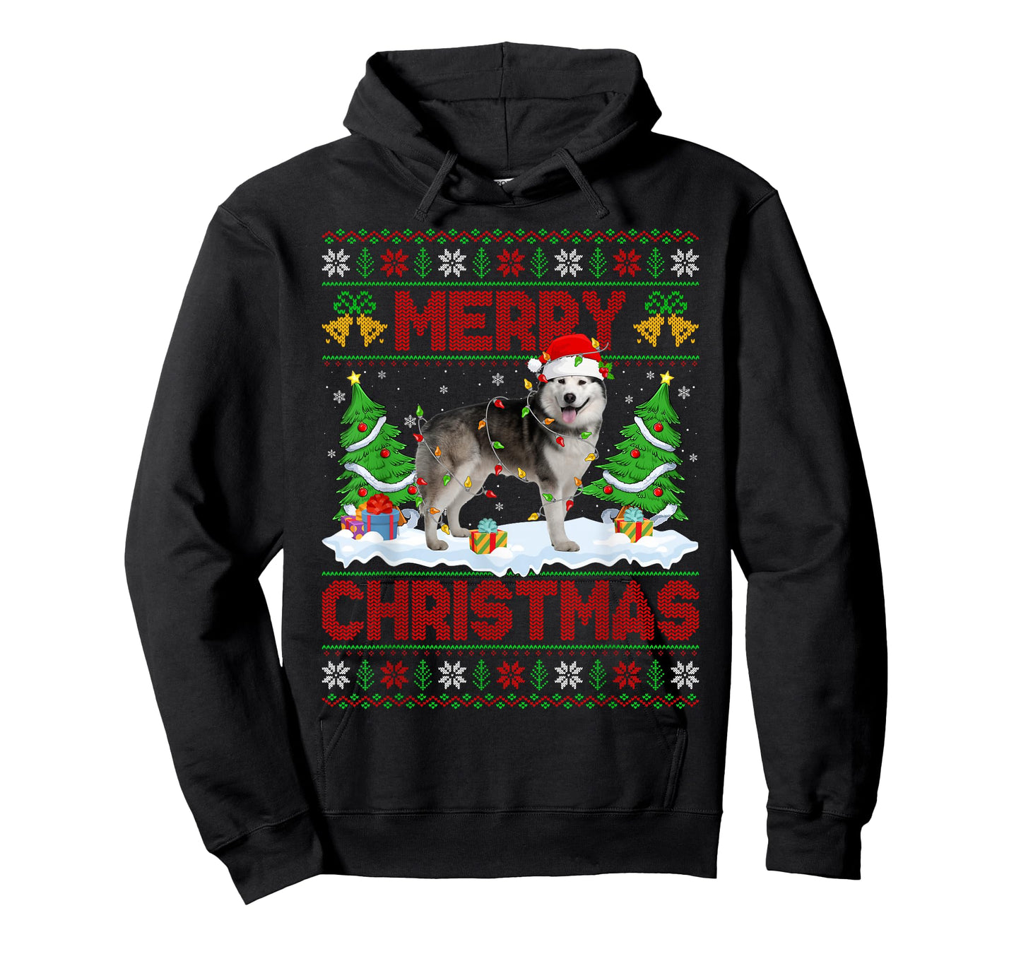 Alaskan Malamute Ugly Xmas Sweater Funny Pet Dog Christmas T-Shirt