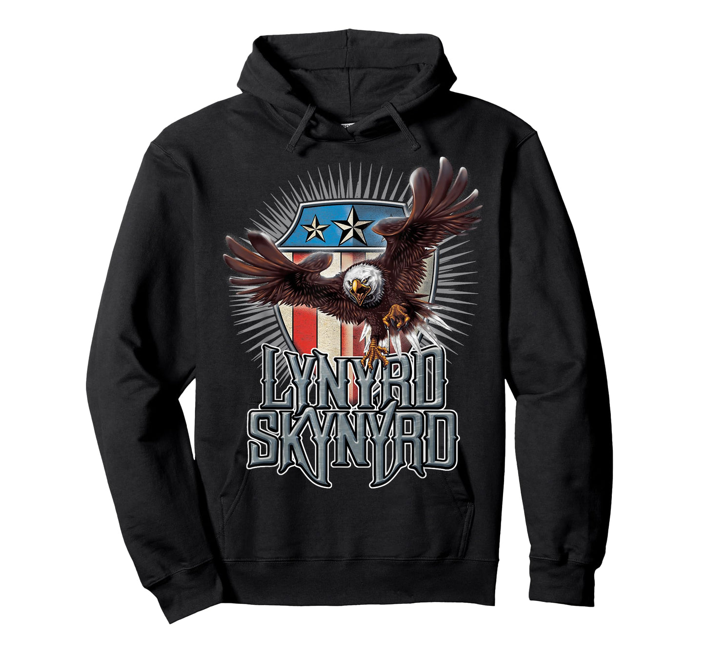 Lynyrd Skynyrd Pick Em Up Eagle Free Bird Stars Stripes Rock T-Shirt