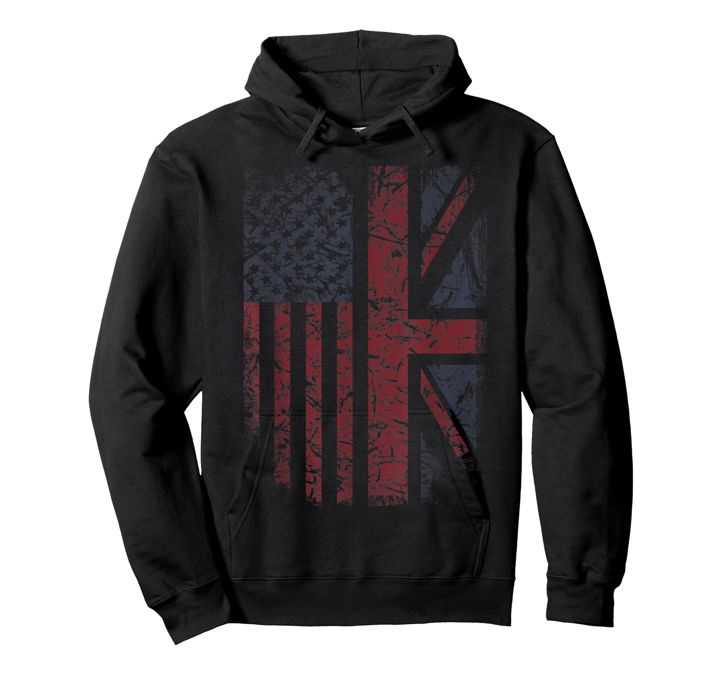American Flag & British Flag USA UK Stars Stripes Union Jack T-Shirt