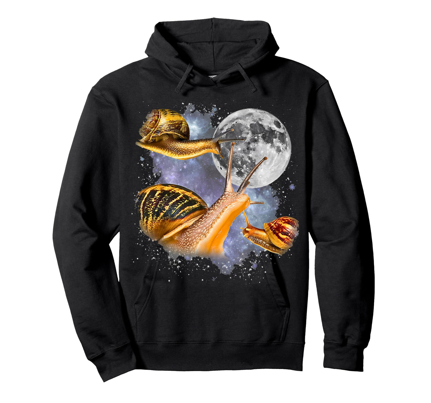 Vintage 90s Three Snail Howling at The Moon Animal Lovers T-Shirt