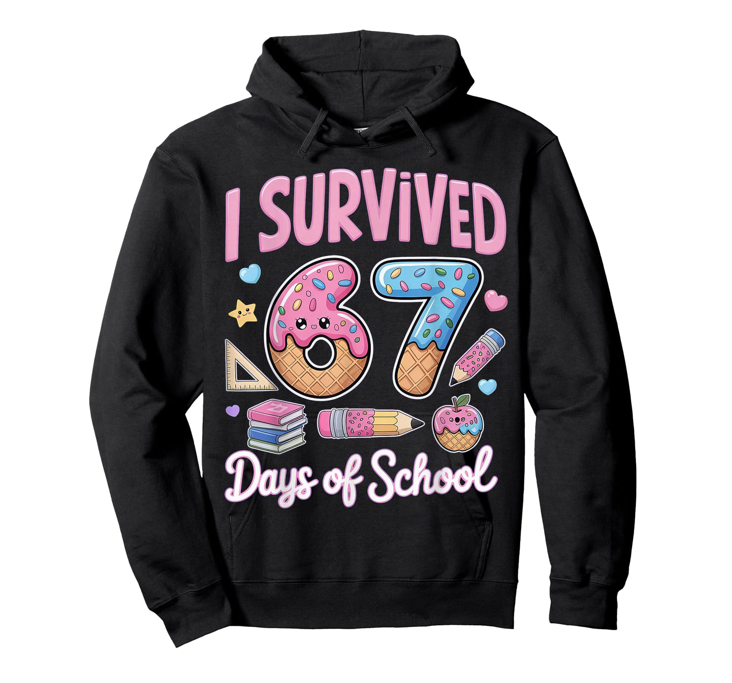 I Survived 67 Days of School Teachers Students T-Shirt