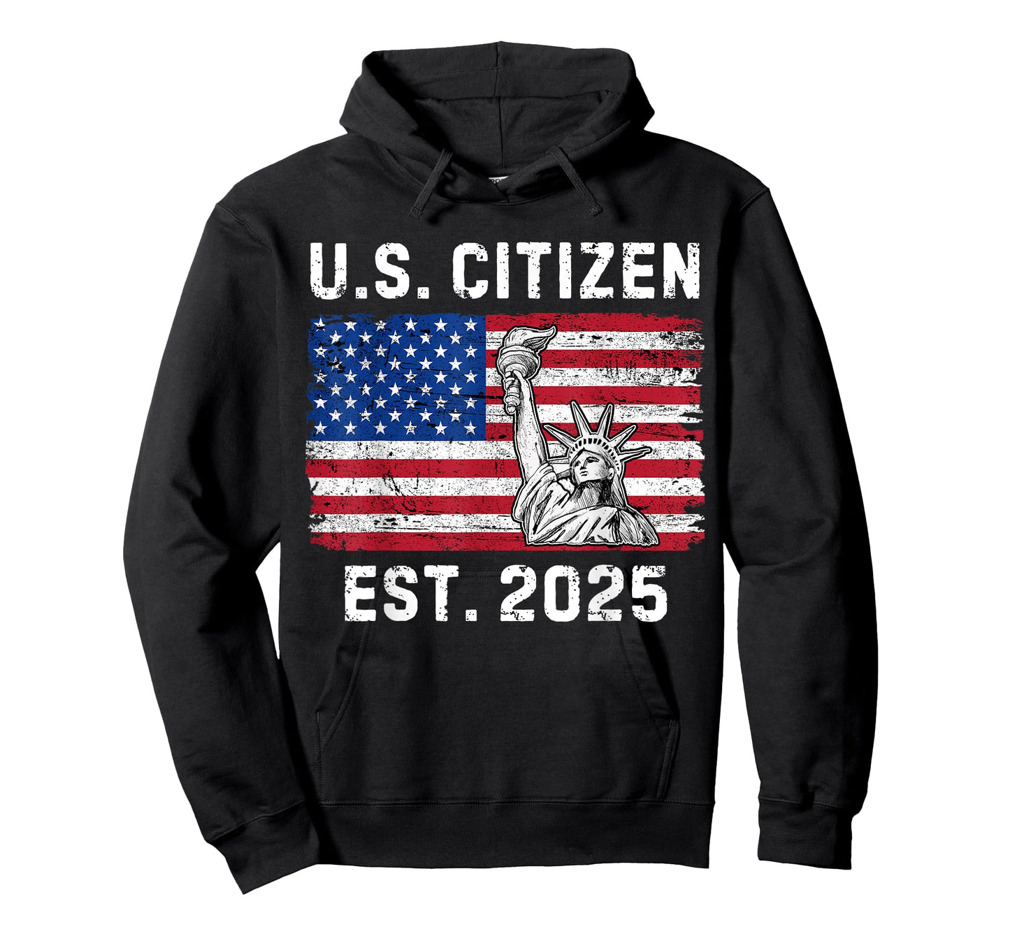US Citizen Est 2025 Proud New American Citizenship Vintage T-Shirt