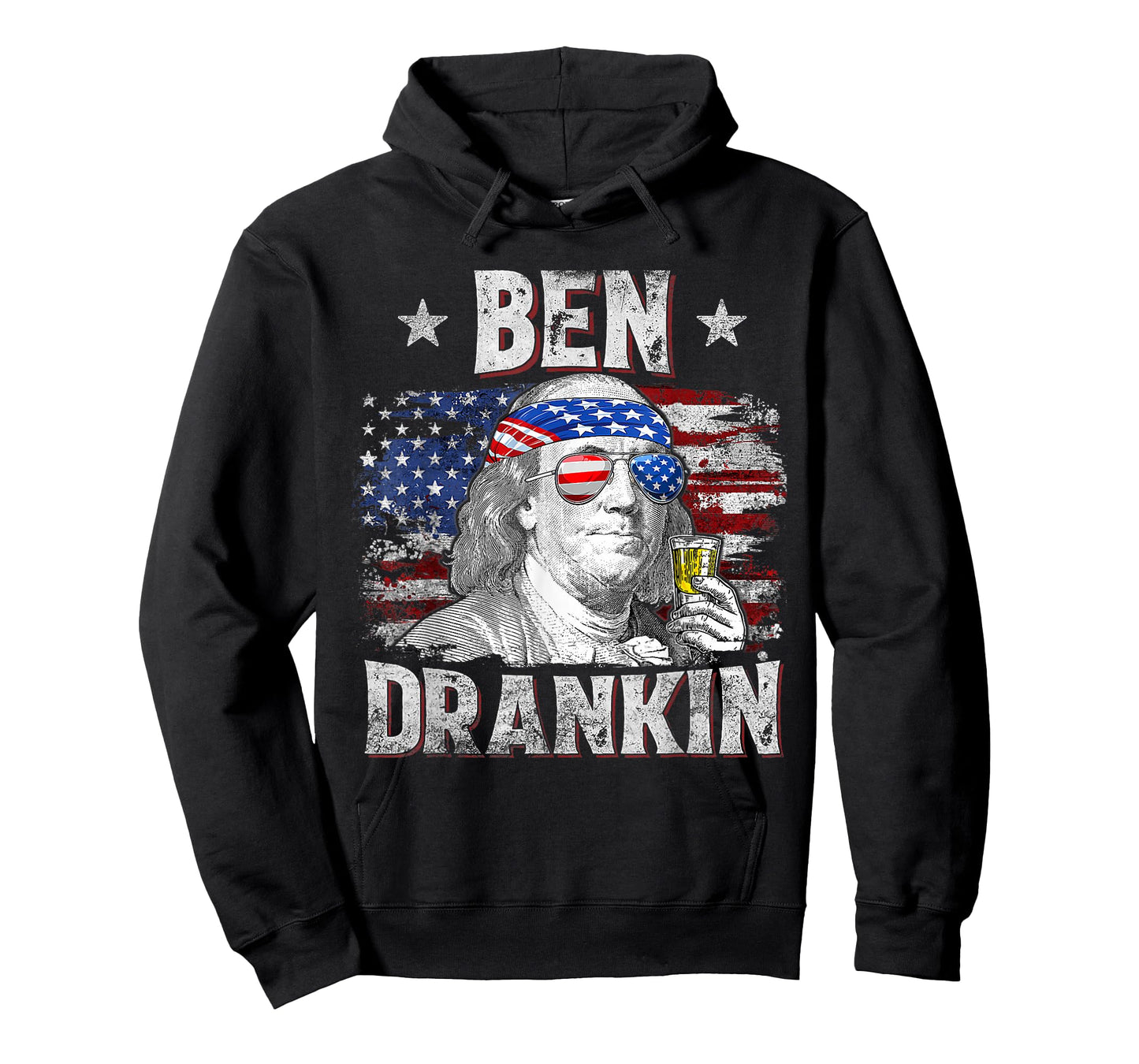 Ben Drankin Beer 4th of July Funny Patriotic USA Men Women T-Shirt