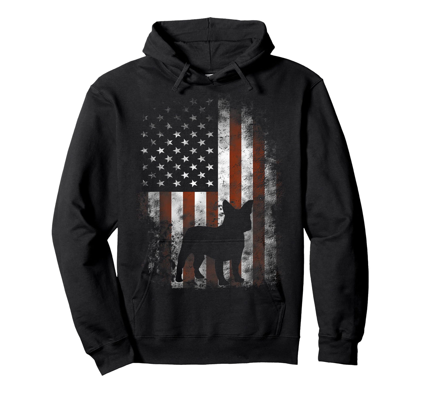 French Bulldog T-Shirt American Flag Patriotic 4th Of July T-Shirt