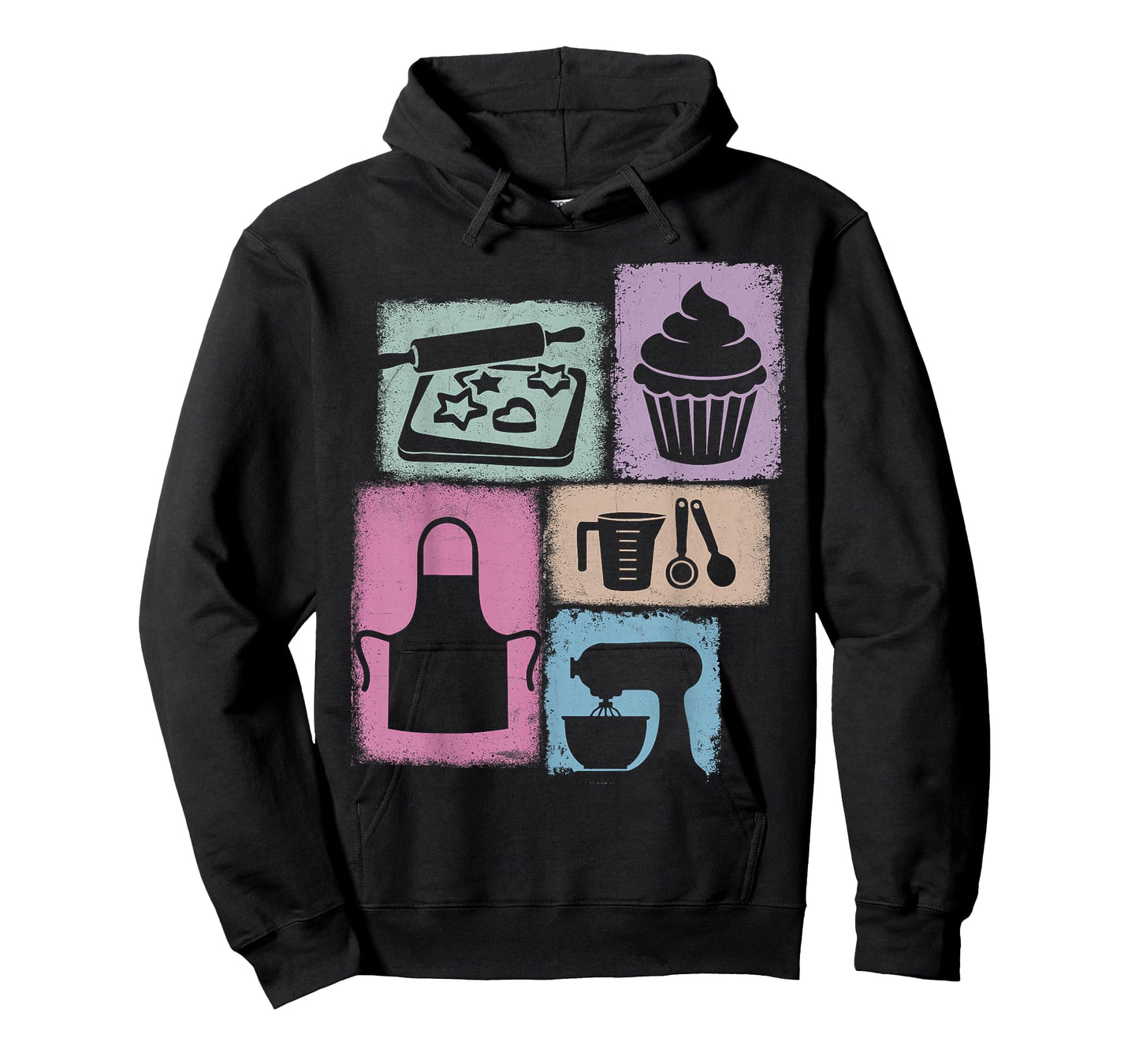 Baker Vintage Collage Baking Women Chef Foodie T-Shirt